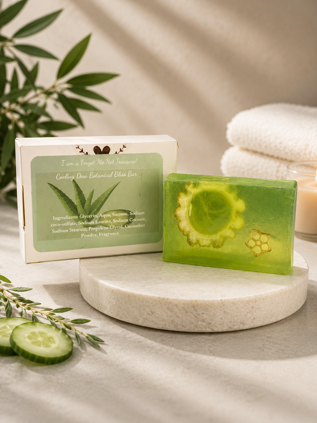 Cooling Dew Aloe & Cucumber Botanical Soap