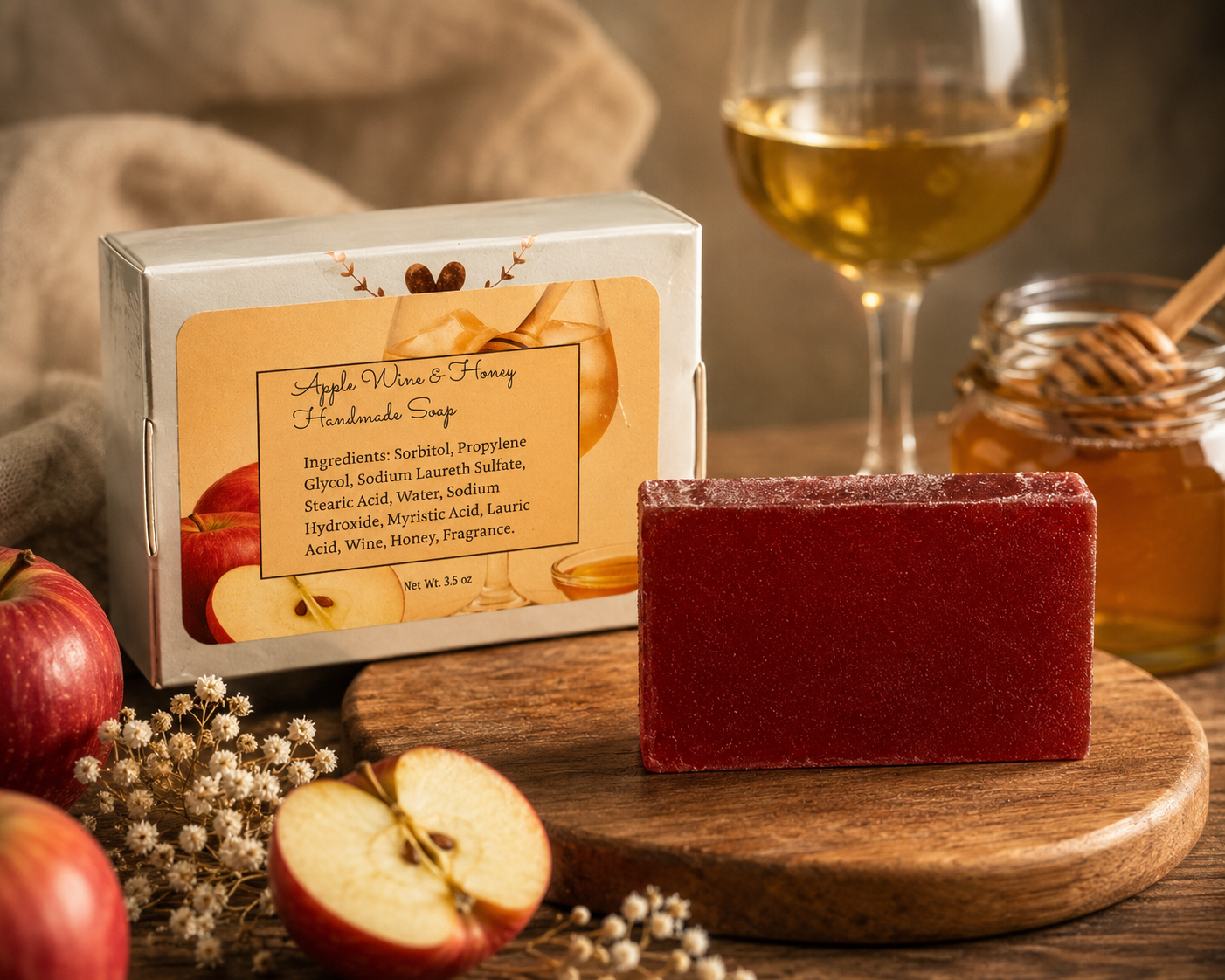 Apple Wine & Honey Soap