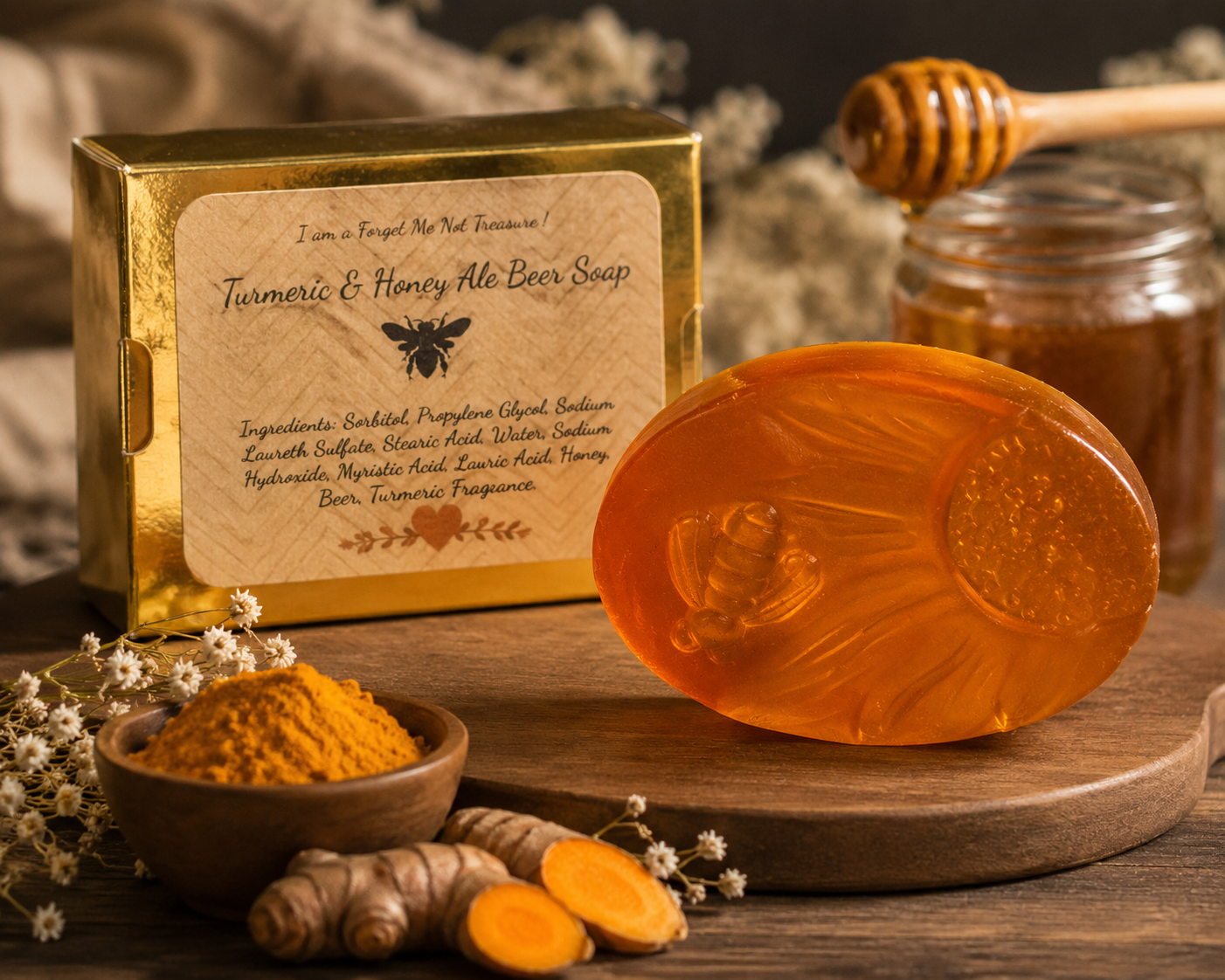 Turmeric & Honey Ale Beer Soap