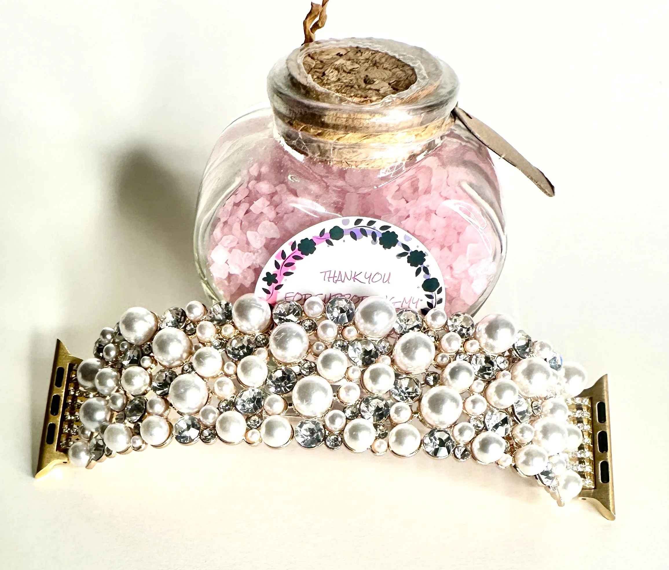 Gold Pearl IWatch Band