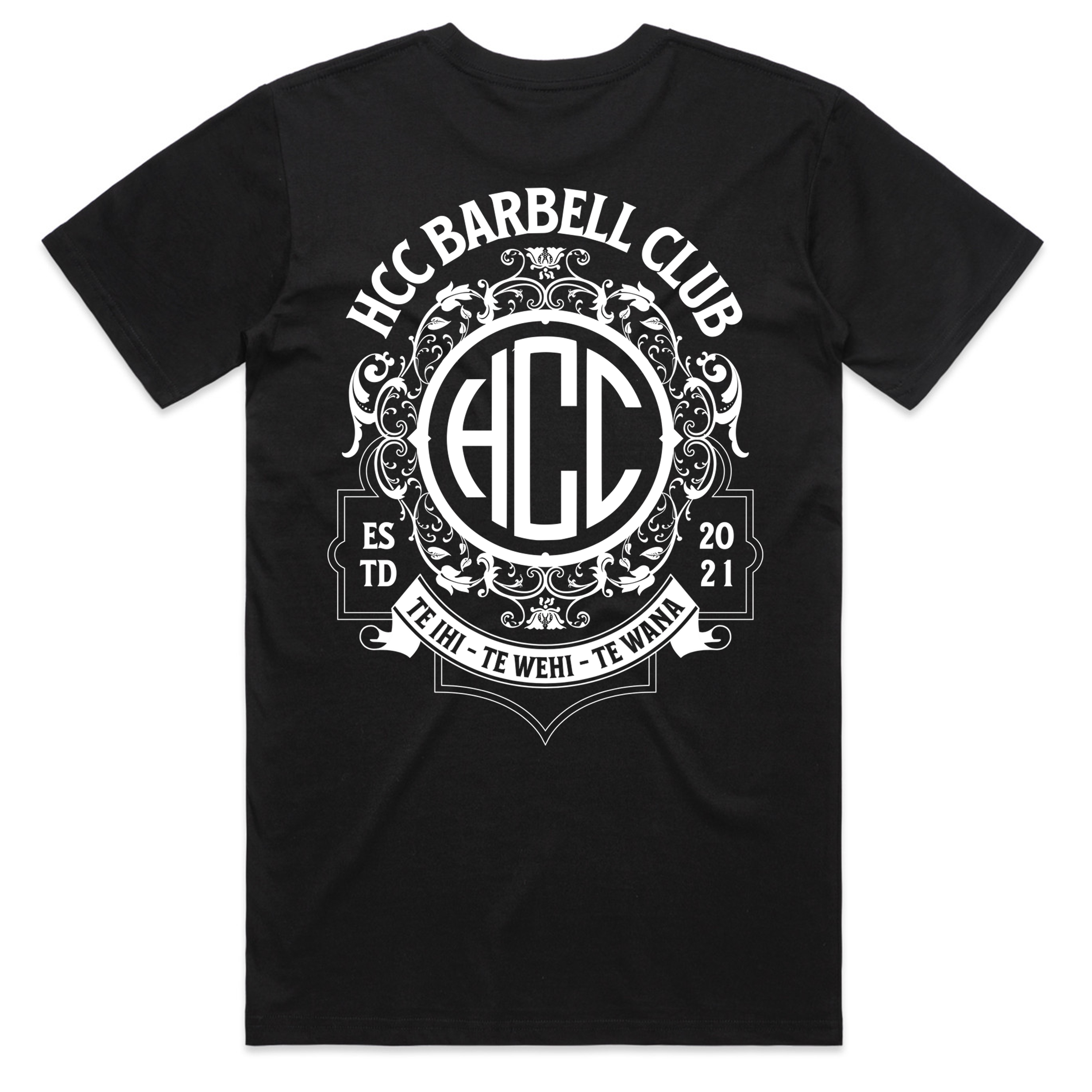 HCC Barbell Club Staple Tee 2026 (Back) - Black.png