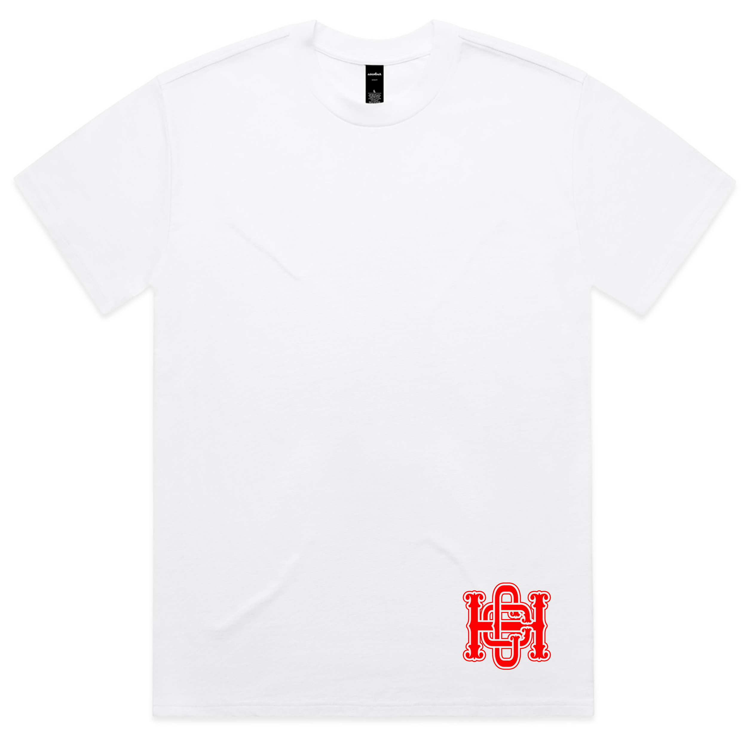 Bold Design Heavy Faded Tee - Front (White & Red).png