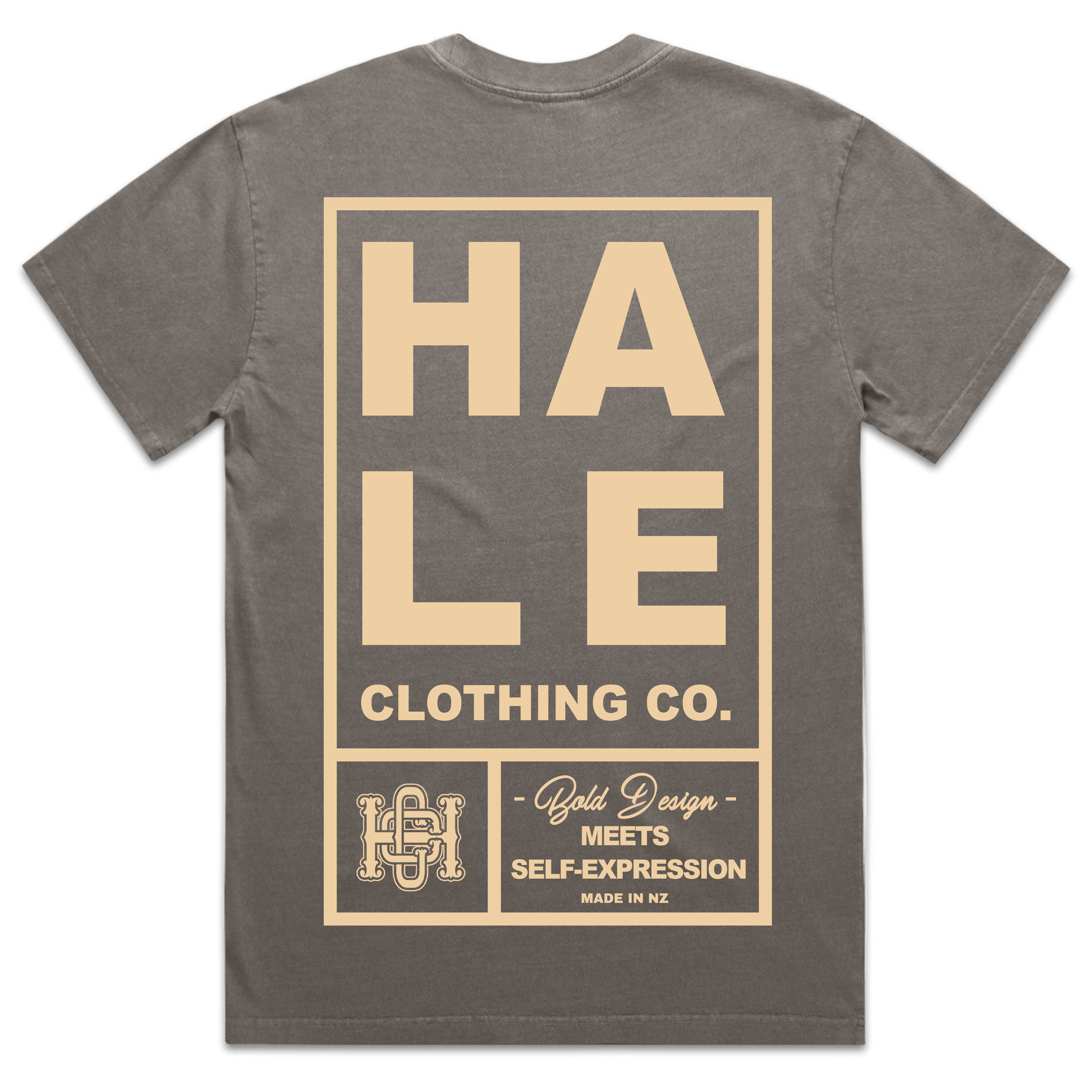 Bold Design Heavy Faded Tee - Back (Brown & Sand).png