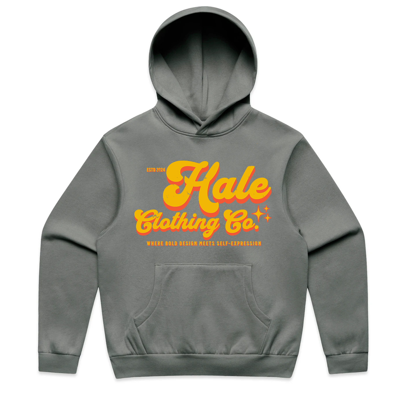 Hale Retro Hoodie - Front (Grey).png