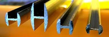 lead came used in making stained glass of various profiles