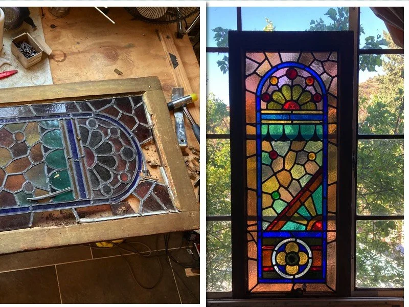 victorian stained glass window