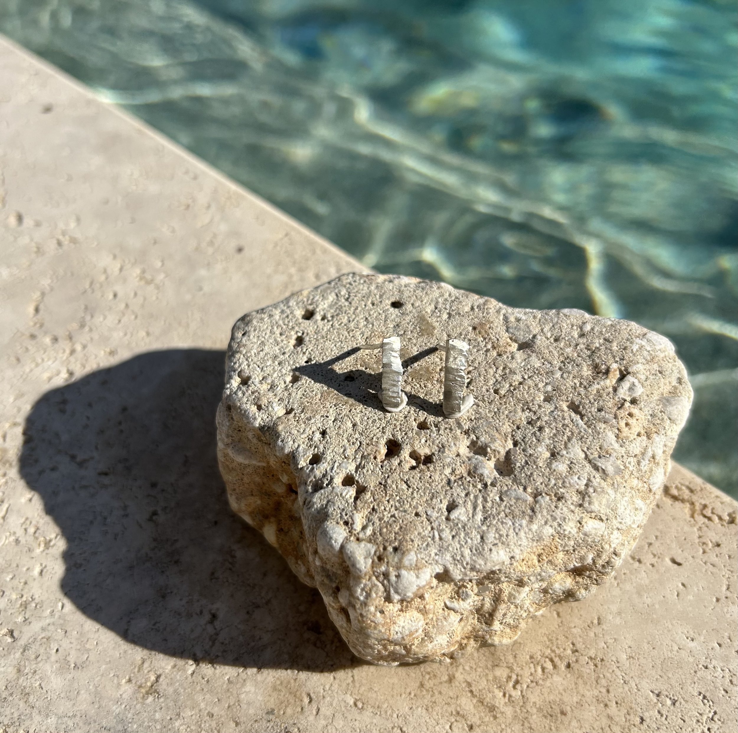 Shrapnel earrings