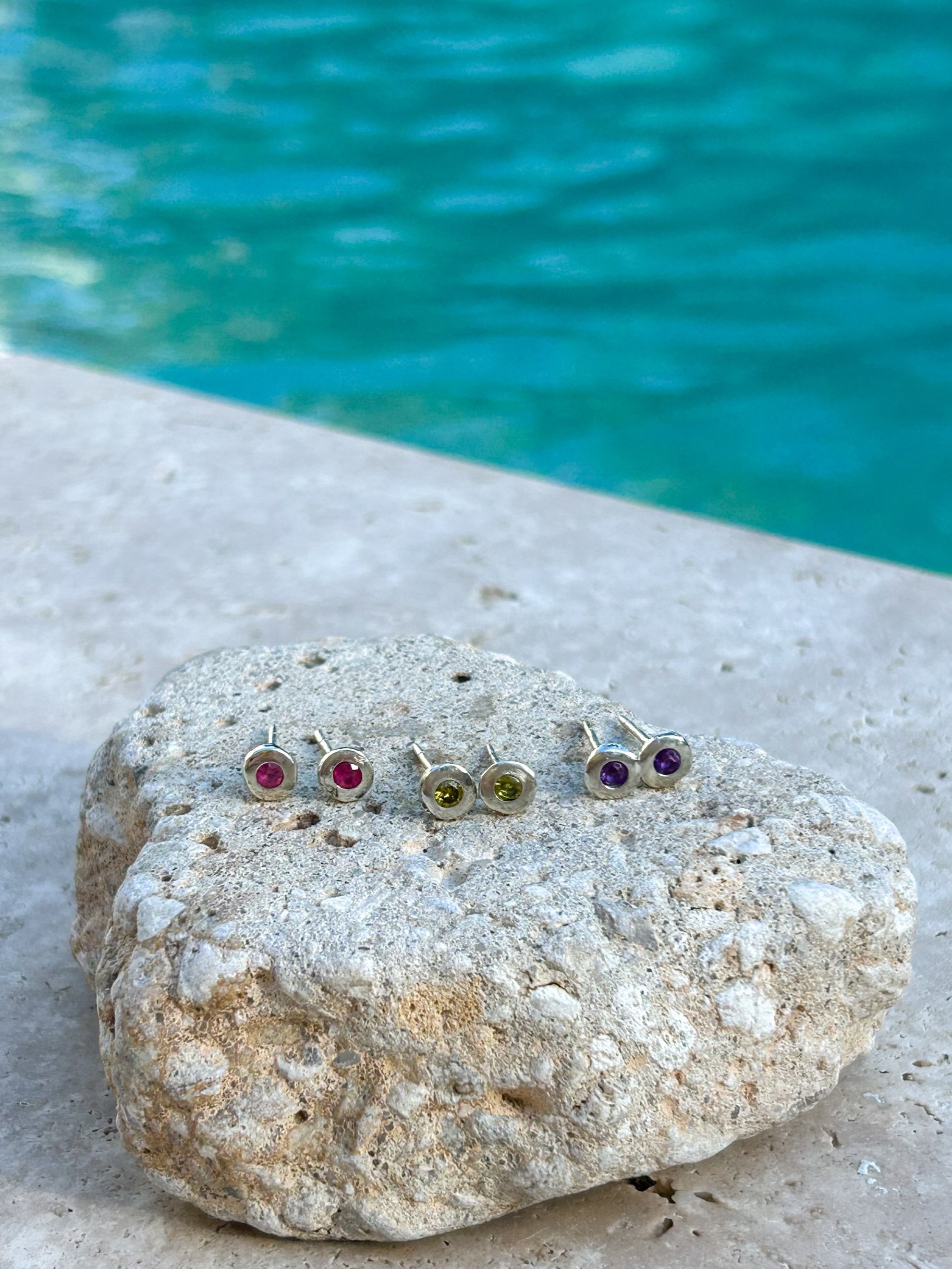 Silver studs
