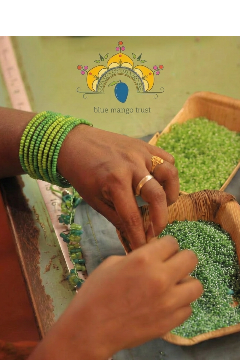 Ikat Coil Bracelet and matching Earrings