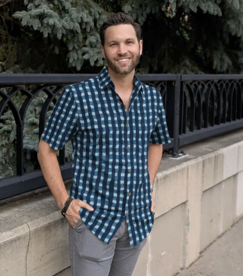 Men's Shirt  - Block Print