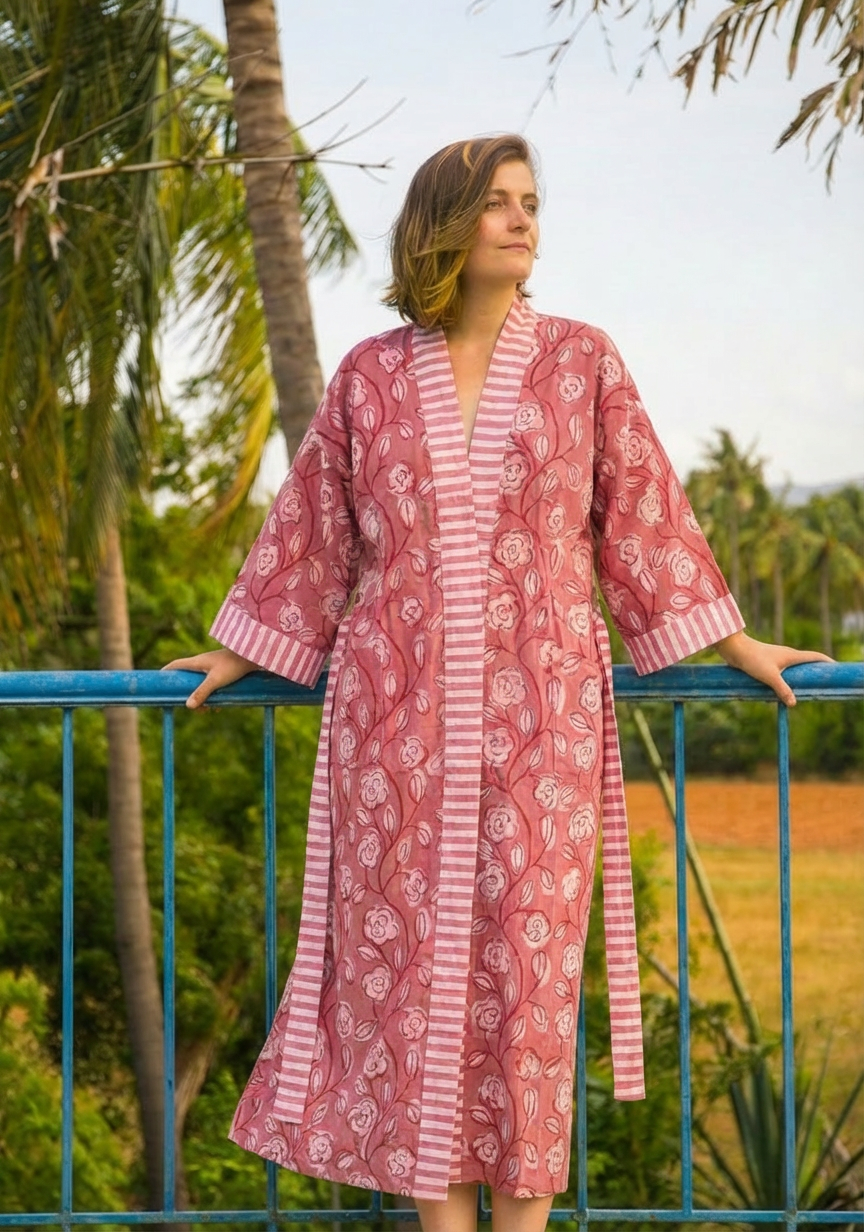 Kimono/Jammie Pants Set