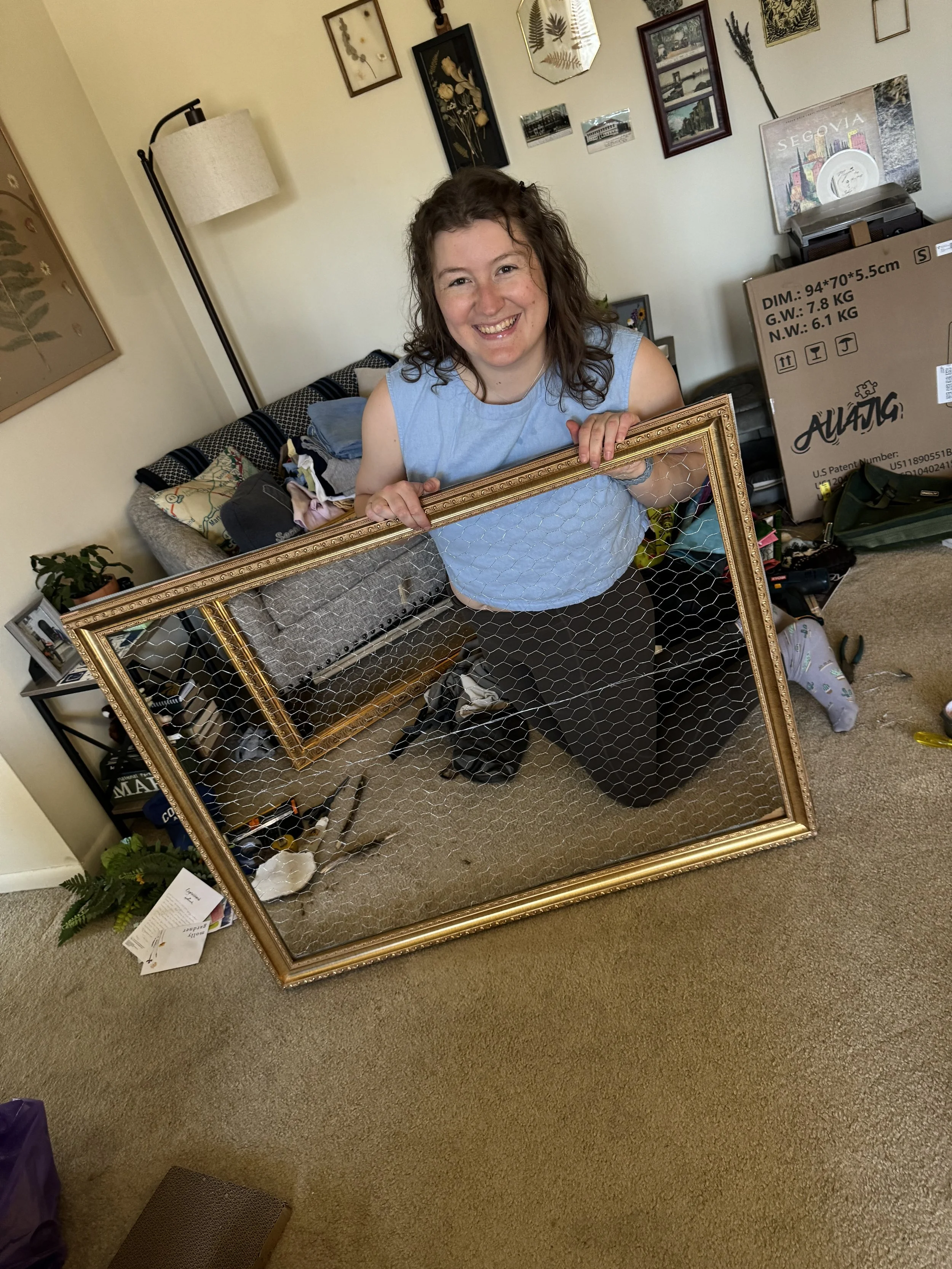 Maggie always finds new creative ways to display art for the festivals