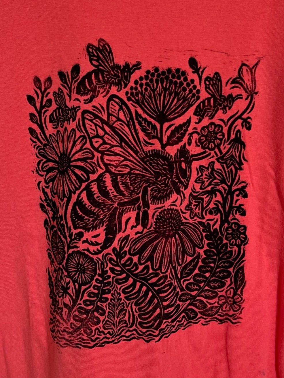 Bee Garden Shirt [Coral