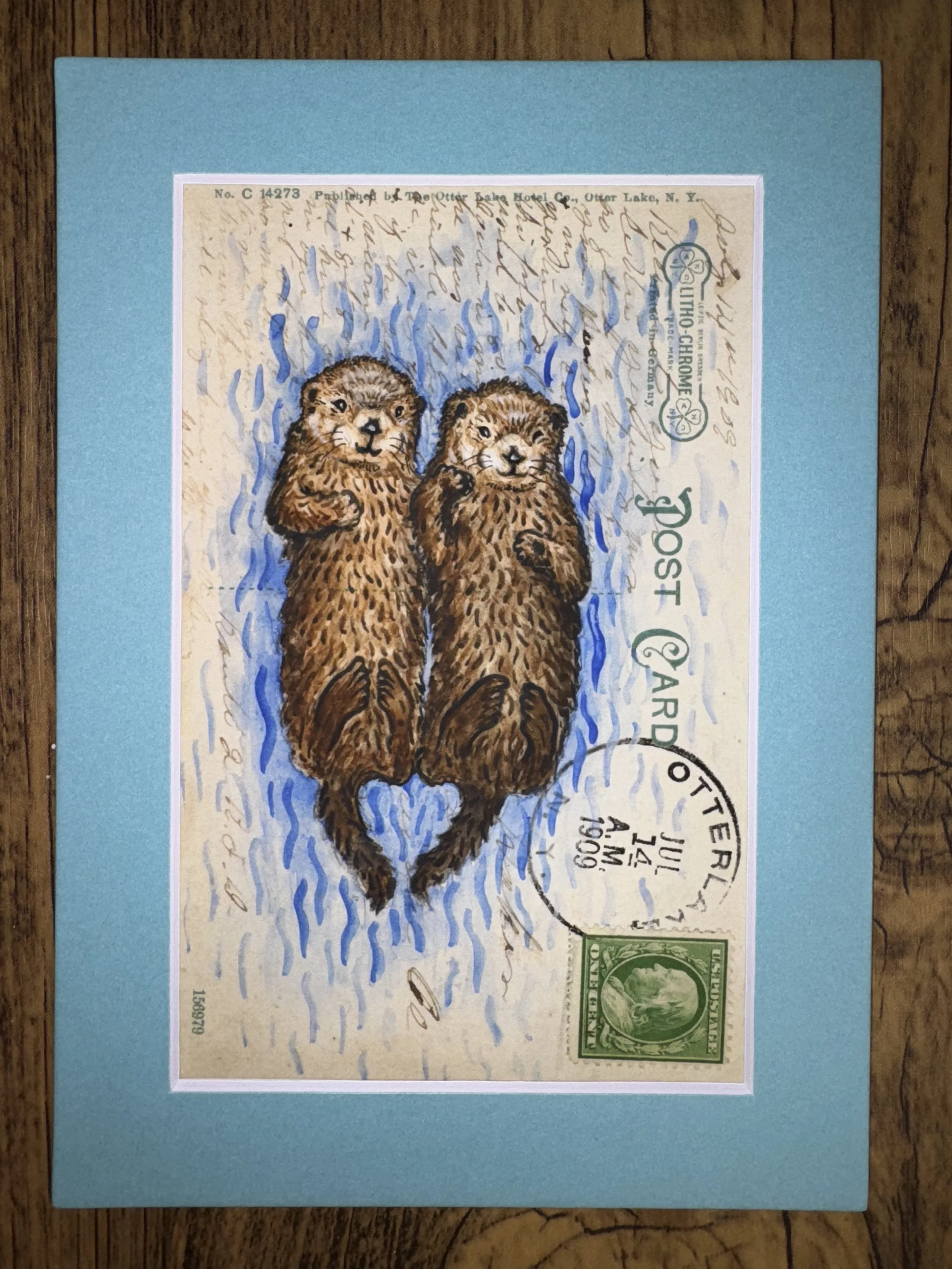 Otterly in Love Postcard