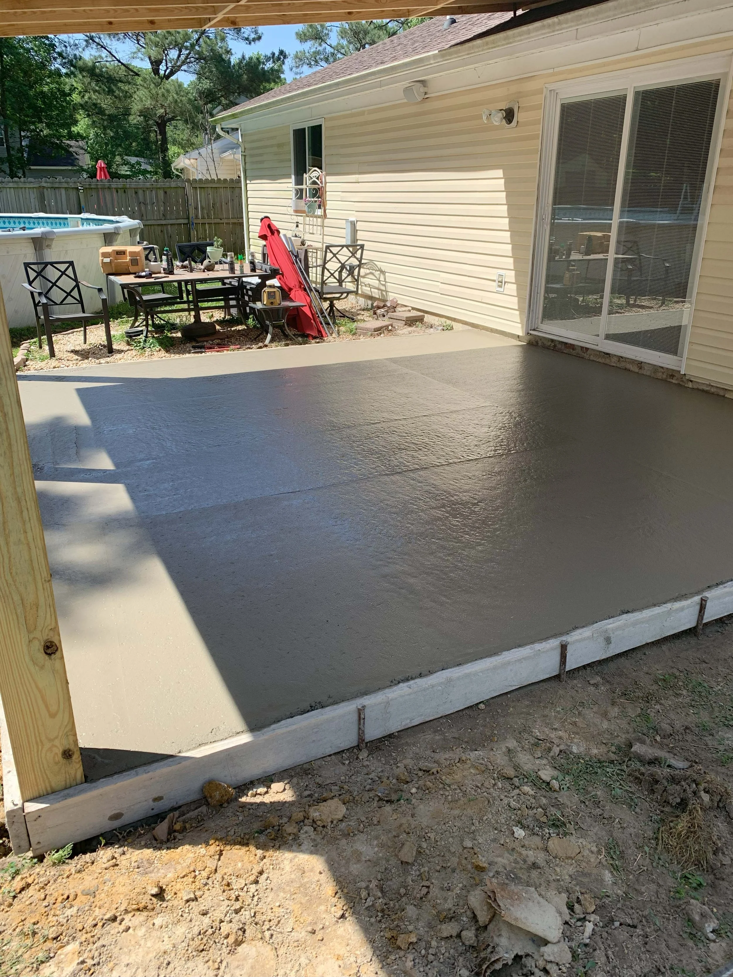 Concrete Patio Driveway Steps Jacksonville NC Camp Lejeune Swansboro Richlands Onslow County North Carolina