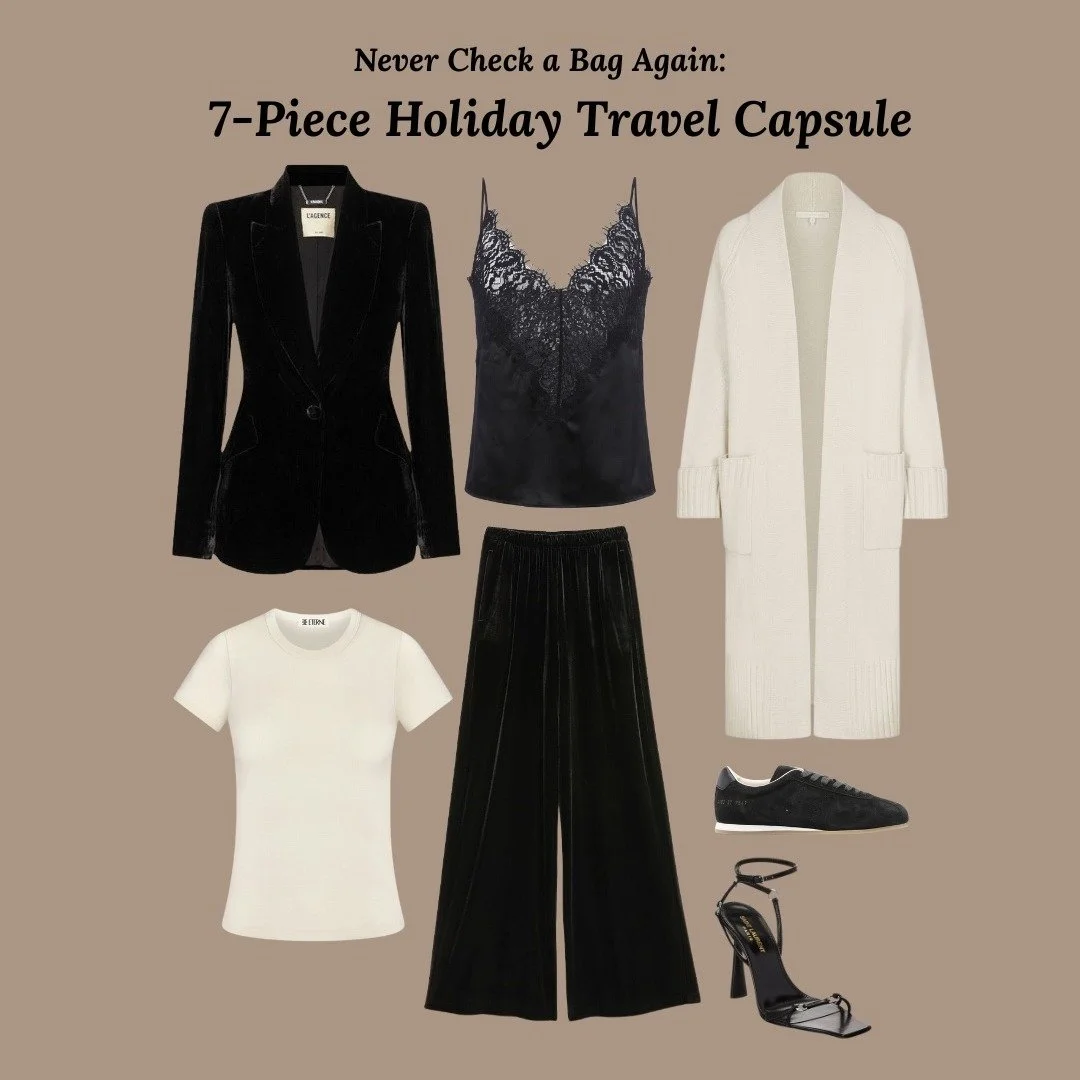 I'm challenging you to pack light this holiday season, without sacrificing a single ounce of style or comfort! Forget the baggage fees and stress&mdash;all you need are these seven powerhouse items to cover every event from the airport lounge to the 