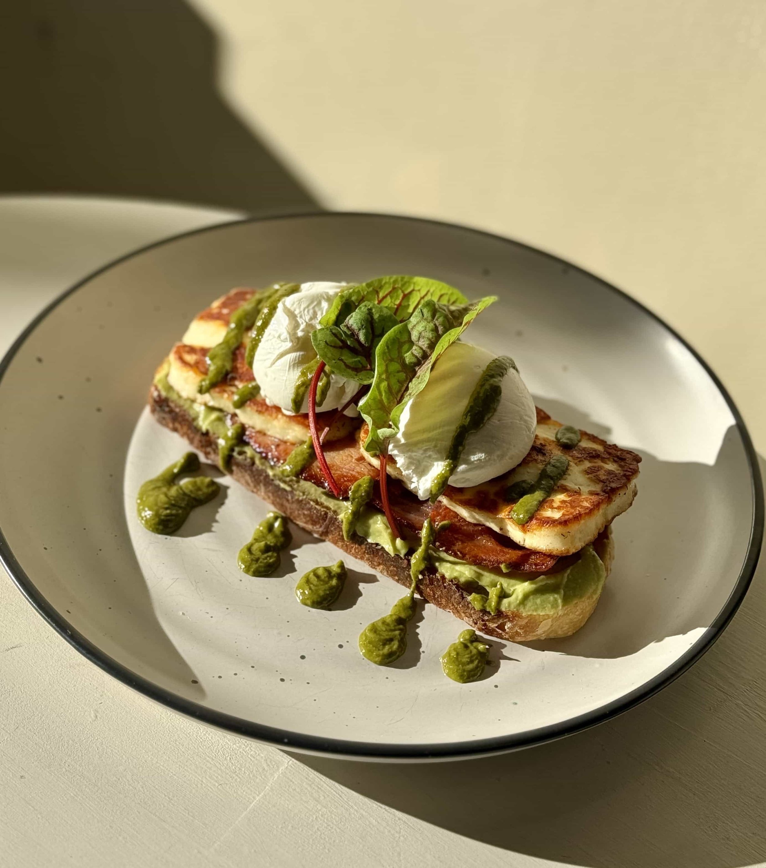 Halloumi Stack Brunch Food Maison Mornings