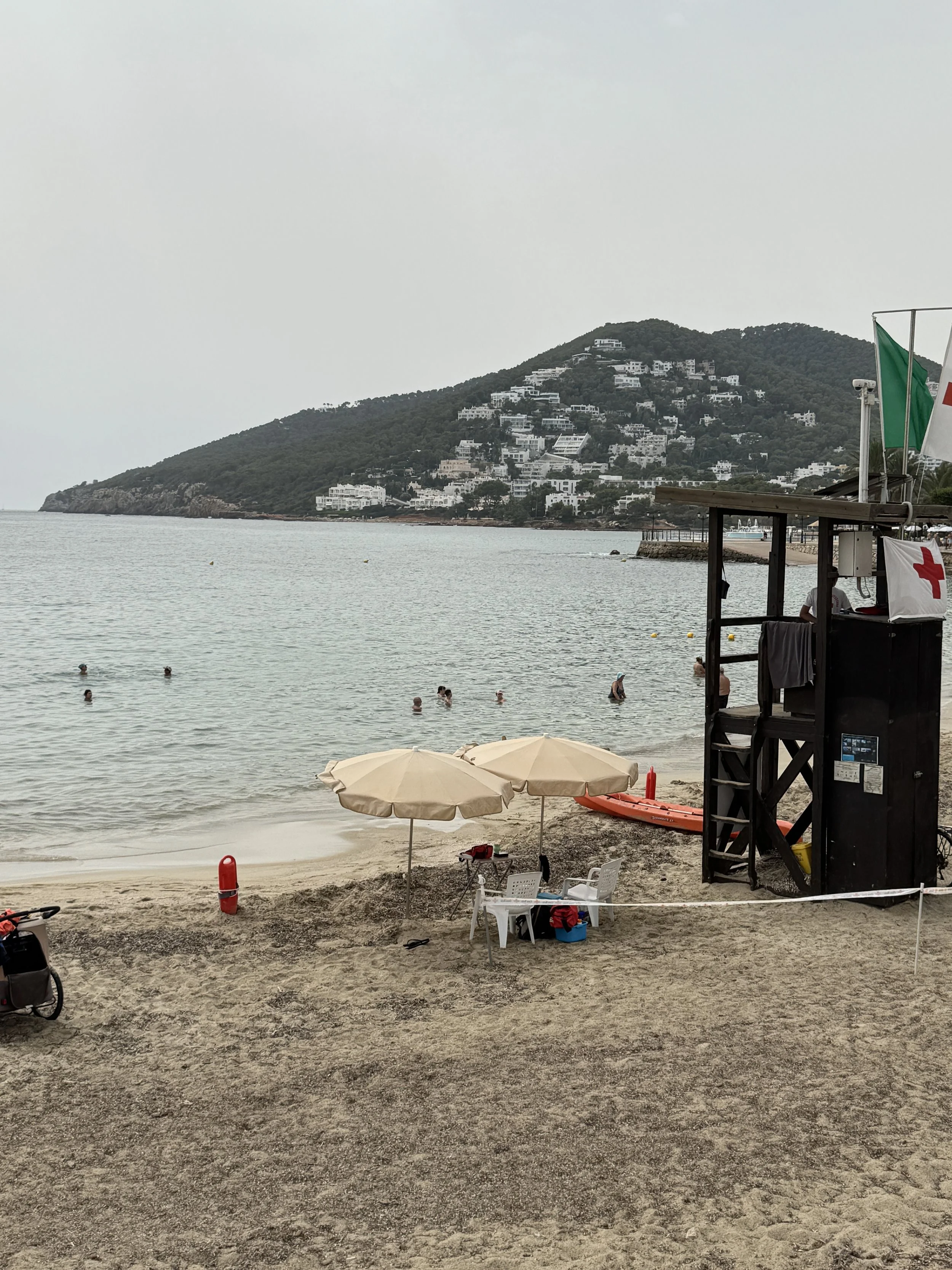 Water is less blue on cloudy days, but still more beautiful than the photo shows.
