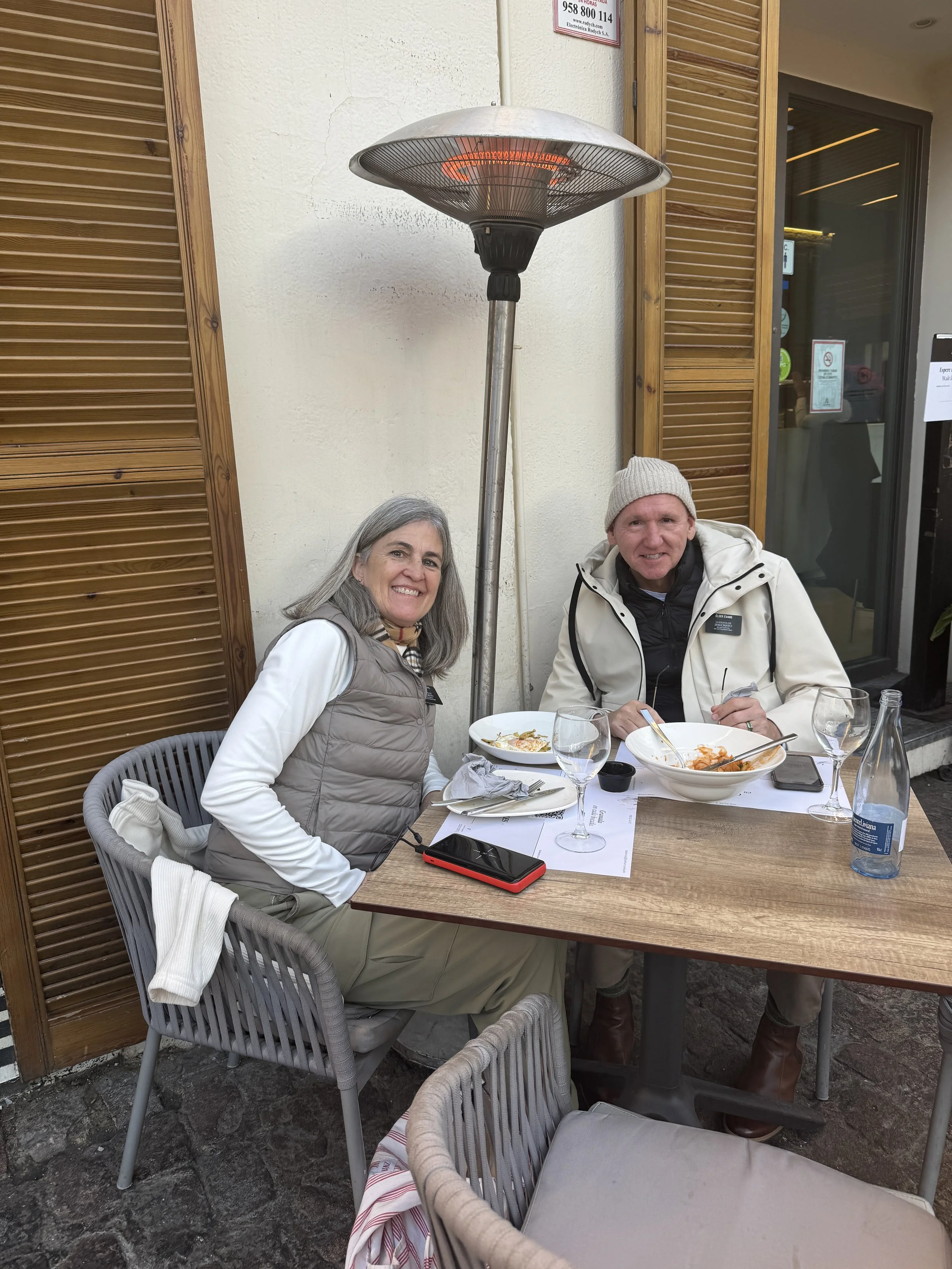 Dinner outside like a local