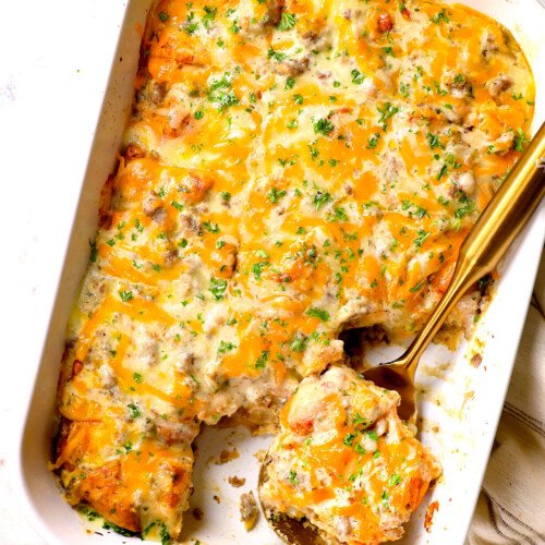 Biscuits and Gravy Casserole