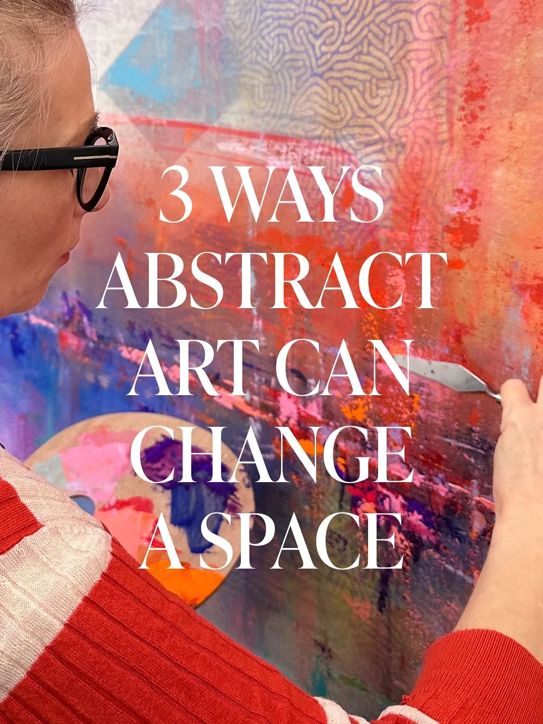 Abstract art isn&rsquo;t just something to look at, it transforms the atmosphere around it.

Here are 3 ways I see it shaping a space:

1. It adds emotion through colour, warmth, stillness, or vibrancy.

2. It shifts the mood through texture, layered