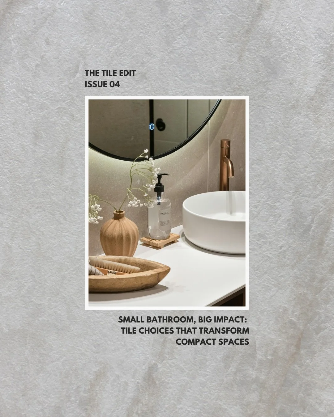 A small bathroom doesn&rsquo;t have to feel small.

If you&rsquo;re renovating a compact bathroom, your tile selections matter more than ever. In our latest blog, we&rsquo;re sharing the tile design details that can completely transform compact space