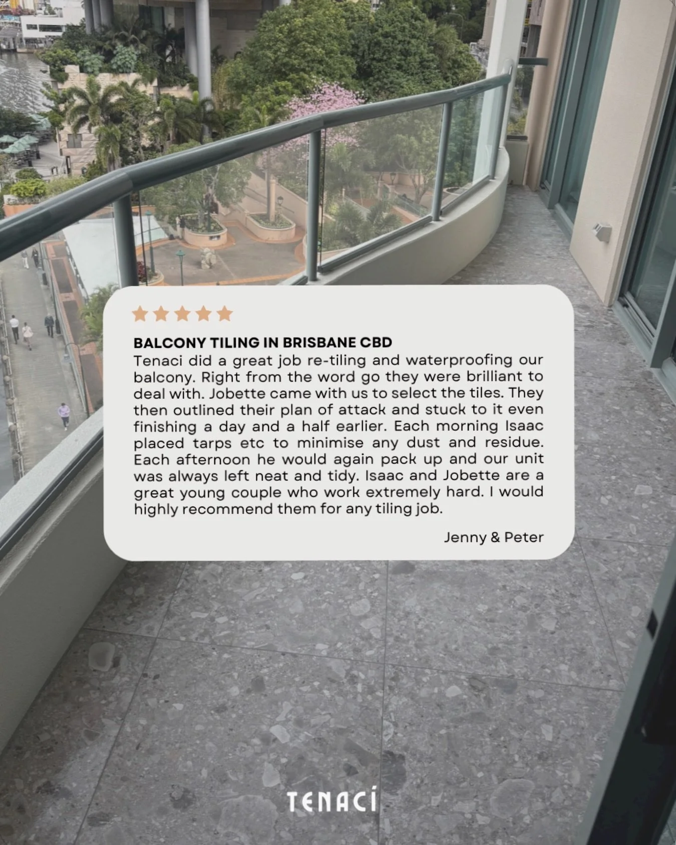 Words like these make our hearts singggg 💌

We believe great results go beyond quality tiling. We&rsquo;re committed to delivering an exceptional experience to make the entire process as smooth, professional, and stress-free as possible.

Nothing me