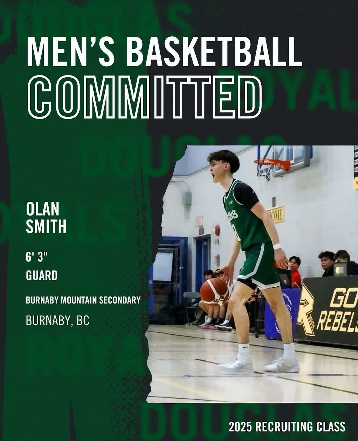 Huge congratulations to @olansmith_ on his commitment to Douglas College! 🏀🎉

Olan Smith was a standout leader for us during both his 17U and 18U seasons. He dominated the floor and proved to be the top talent coming out of Burnaby Mountain this ye