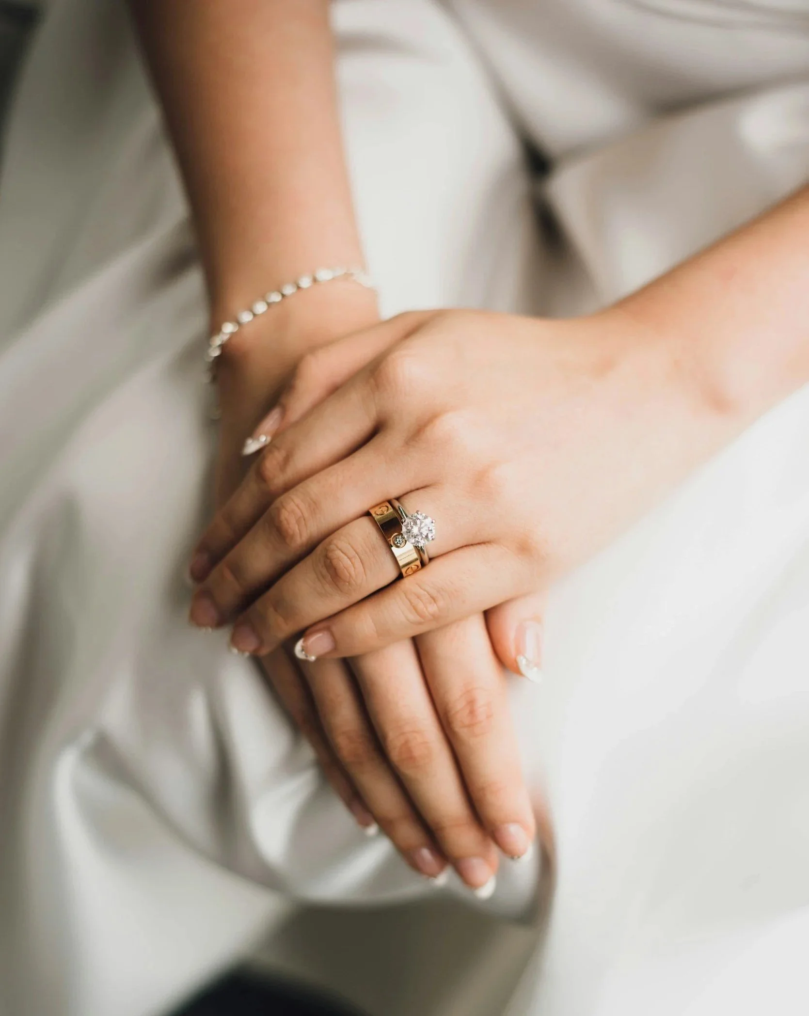 virtual wedding planning bride sitting with arms crossed