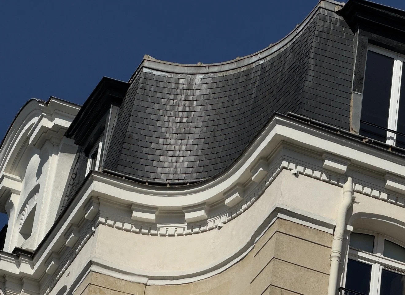 Mansard Slate Roof