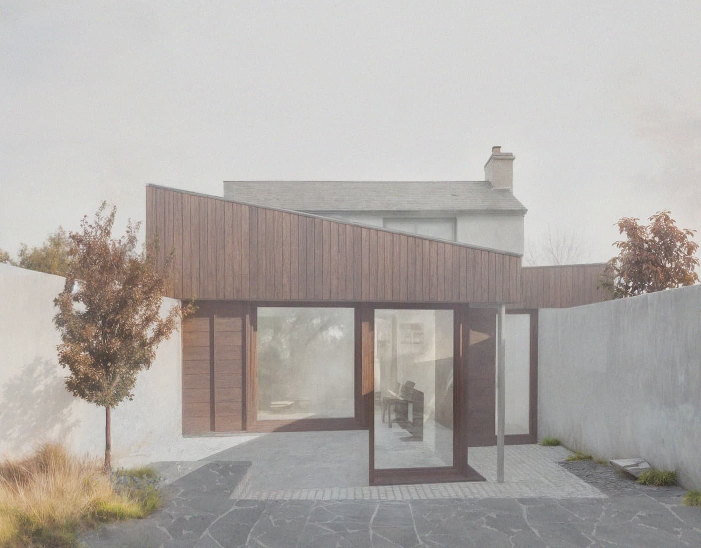 Architectural render of exterior of Trengrove Cottage in Falmouth