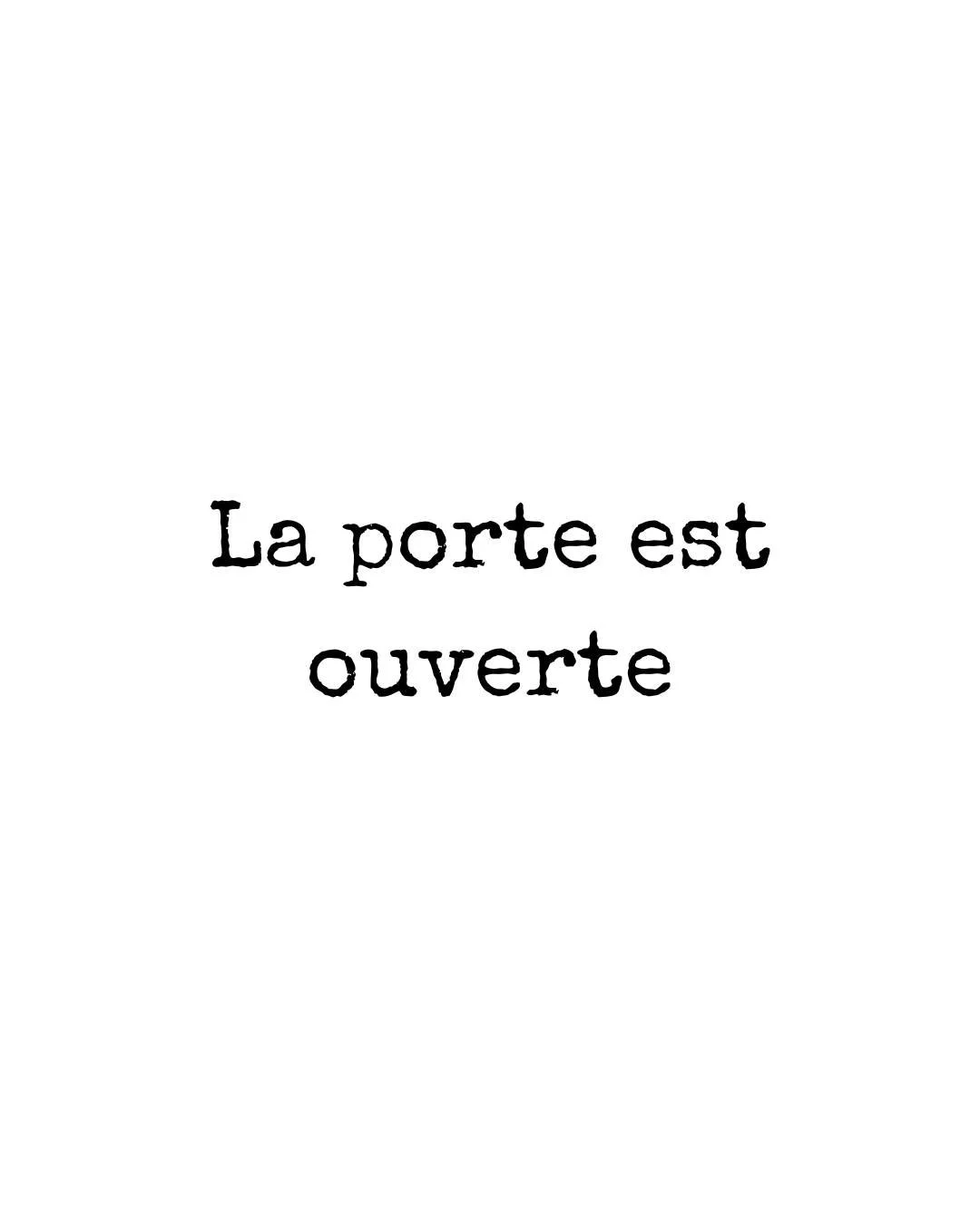 Ce week-end m&rsquo;a appris qu&rsquo;individuellement et collectivement,
nous sommes arriv&eacute;s &agrave; un moment cl&eacute; de changement.

Une charni&egrave;re.
Un seuil.
Une porte.

Et cette porte ne restera pas ouverte longtemps.

J&rsquo;a