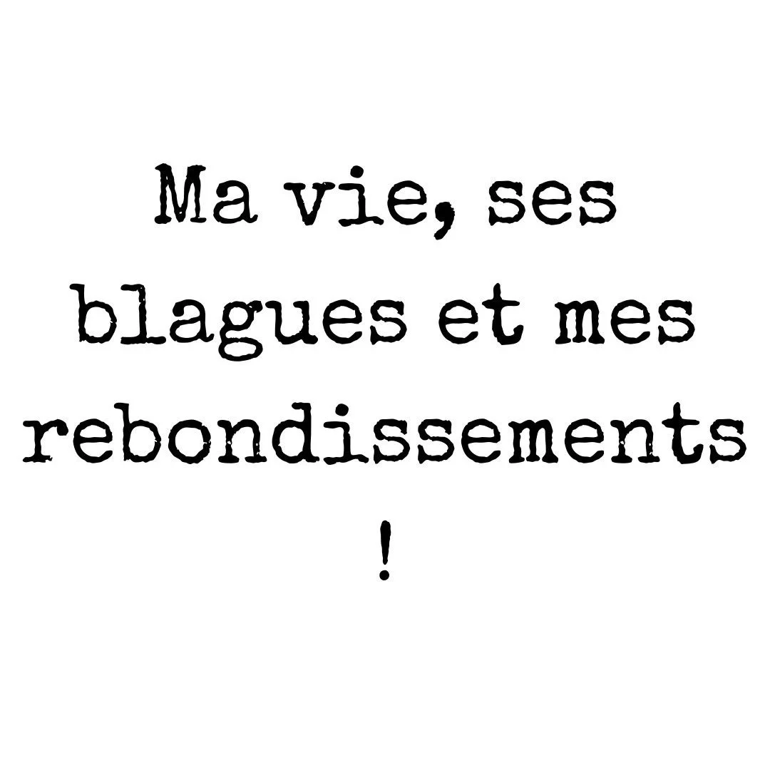 Je crois que je n'ai pas besoin de commenter la r&eacute;alit&eacute; ! 
Ma vie est une blague ! 
Je n'arrive pas &agrave; fermer mon entreprise et j'ai valid&eacute; ma premi&egrave;re ann&eacute;e de psycho. 

Donc quand je veux faire une pause les