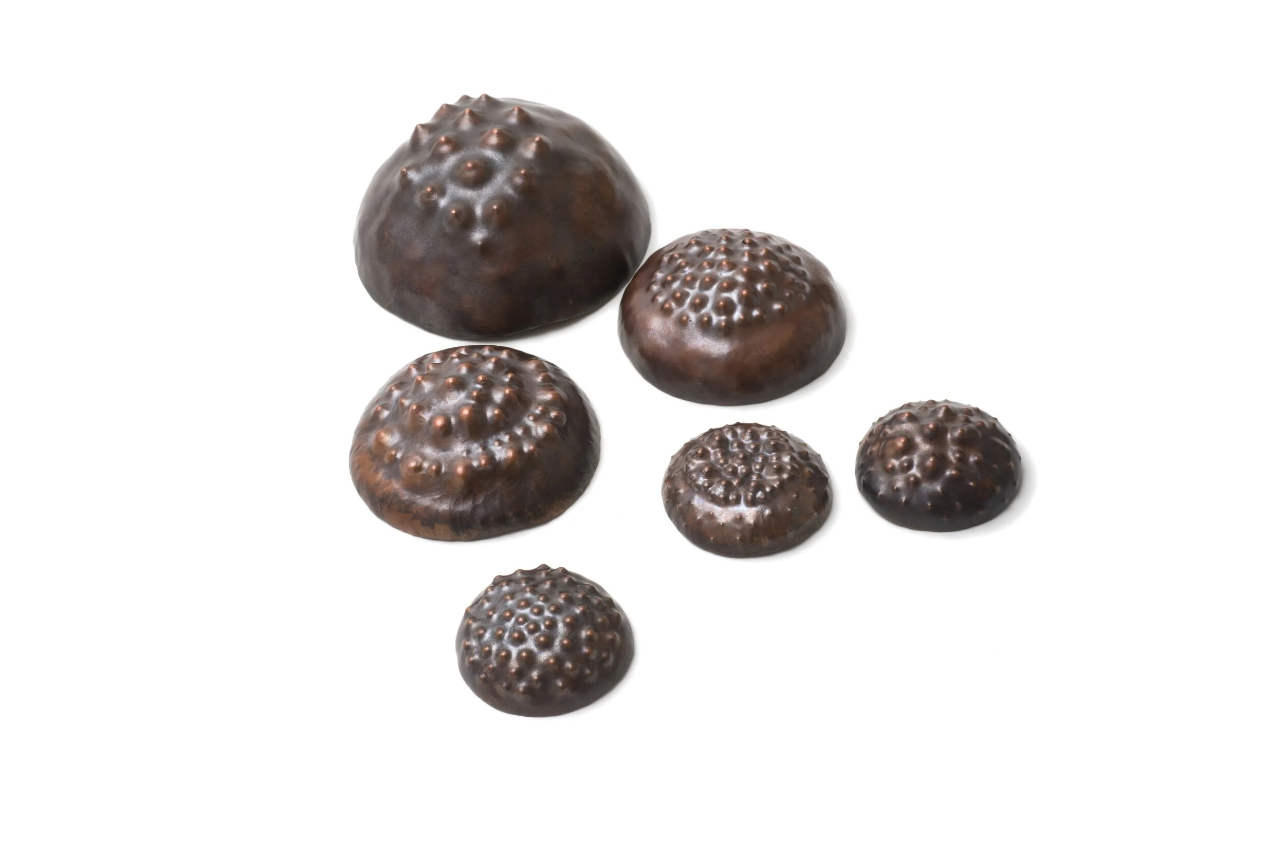 Copper vessels, 2018. Copper — dimensions variable.