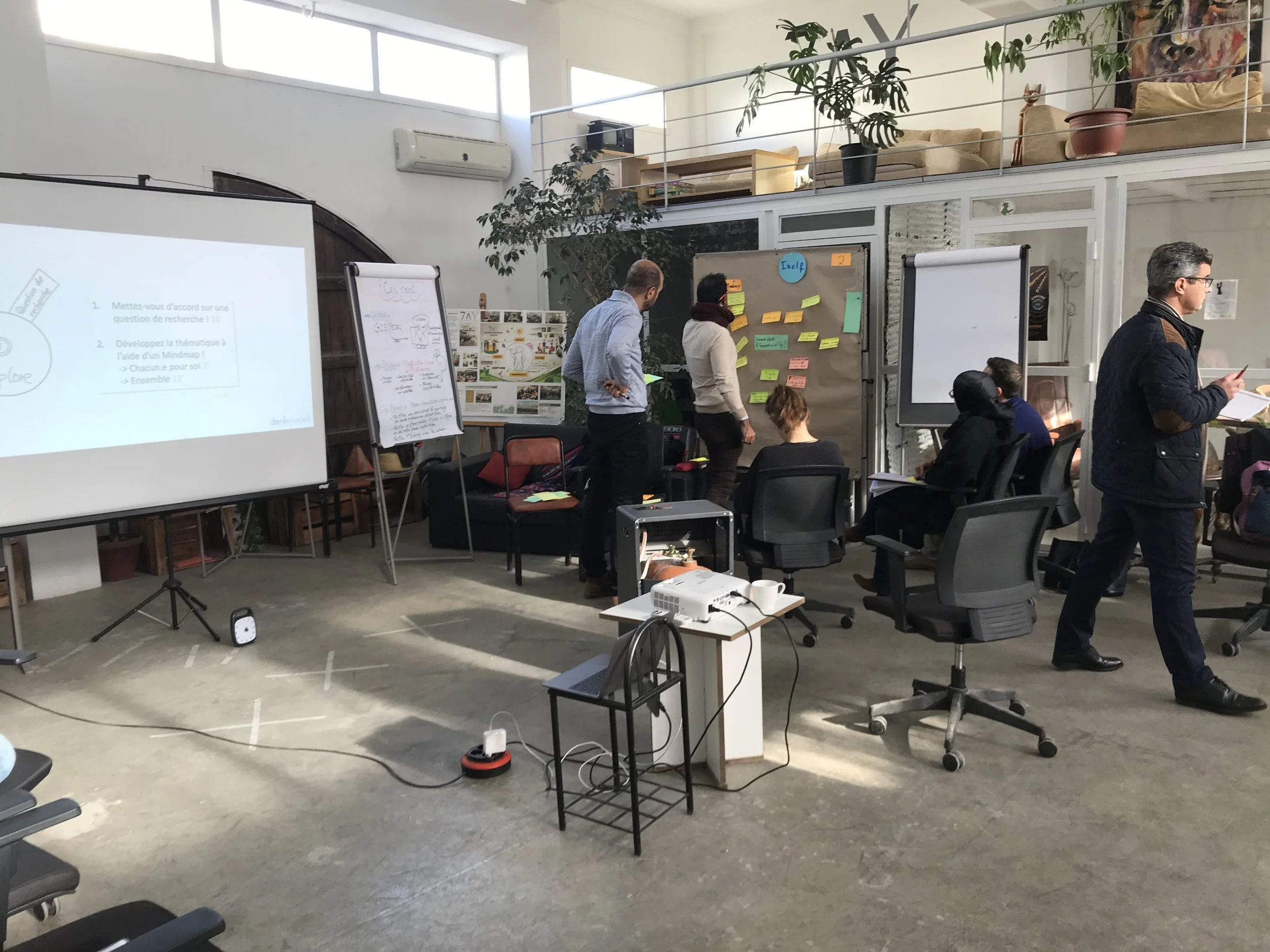 A workshop with me is really a workshop: people are in motion and bring in their own ideas and passion.