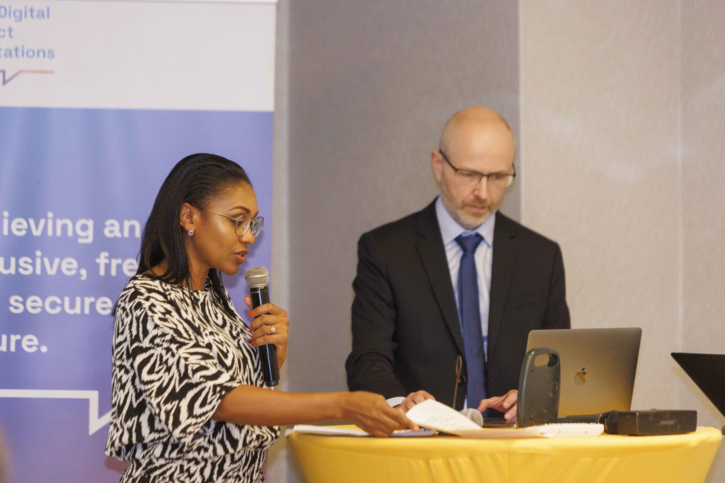 For more complex or bigger processes, I often team up with other professionals I value. Here: my colleague Joy Doreen, a famous Kenyan news anchor and conference moderator.