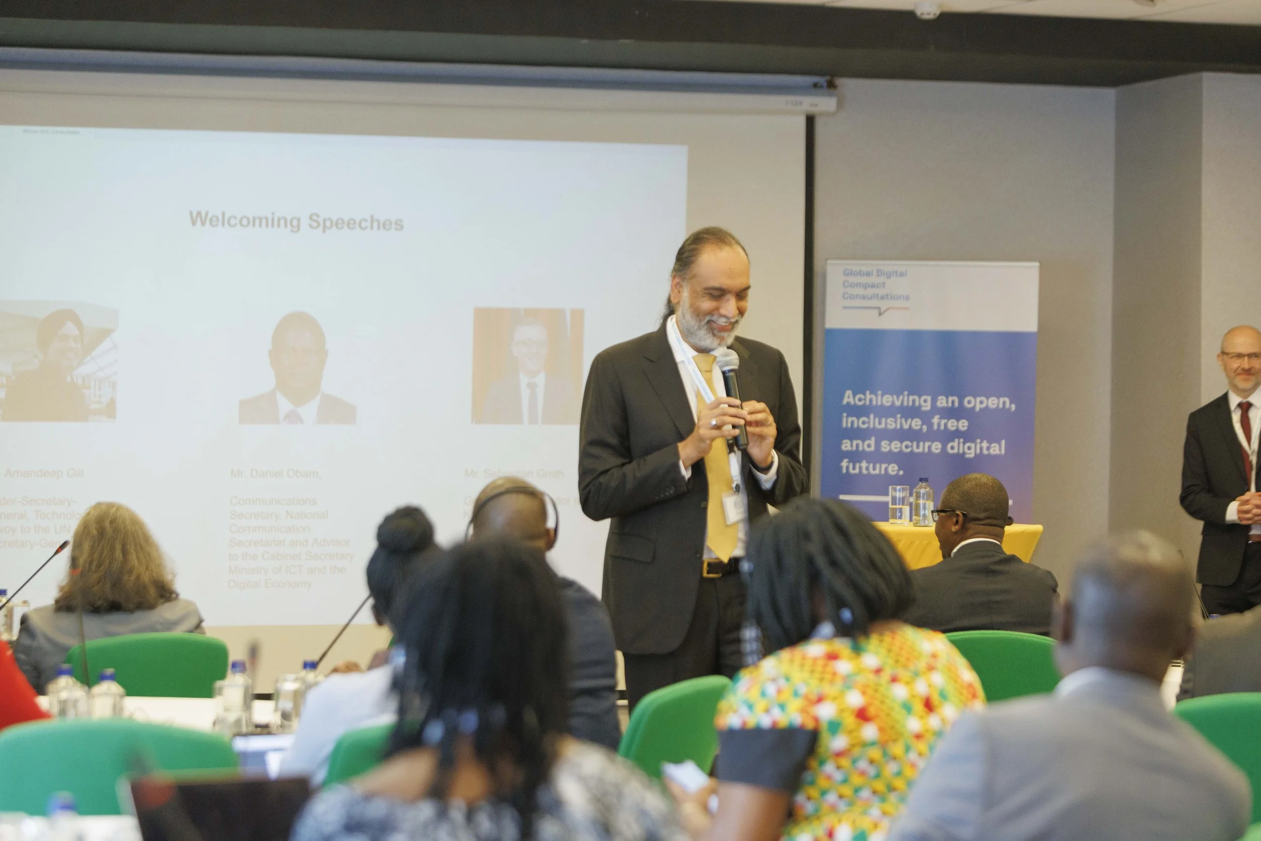 UN Undersecretary General Amandeep Gill opens a Regional Consultation Workshop which I facilitate.