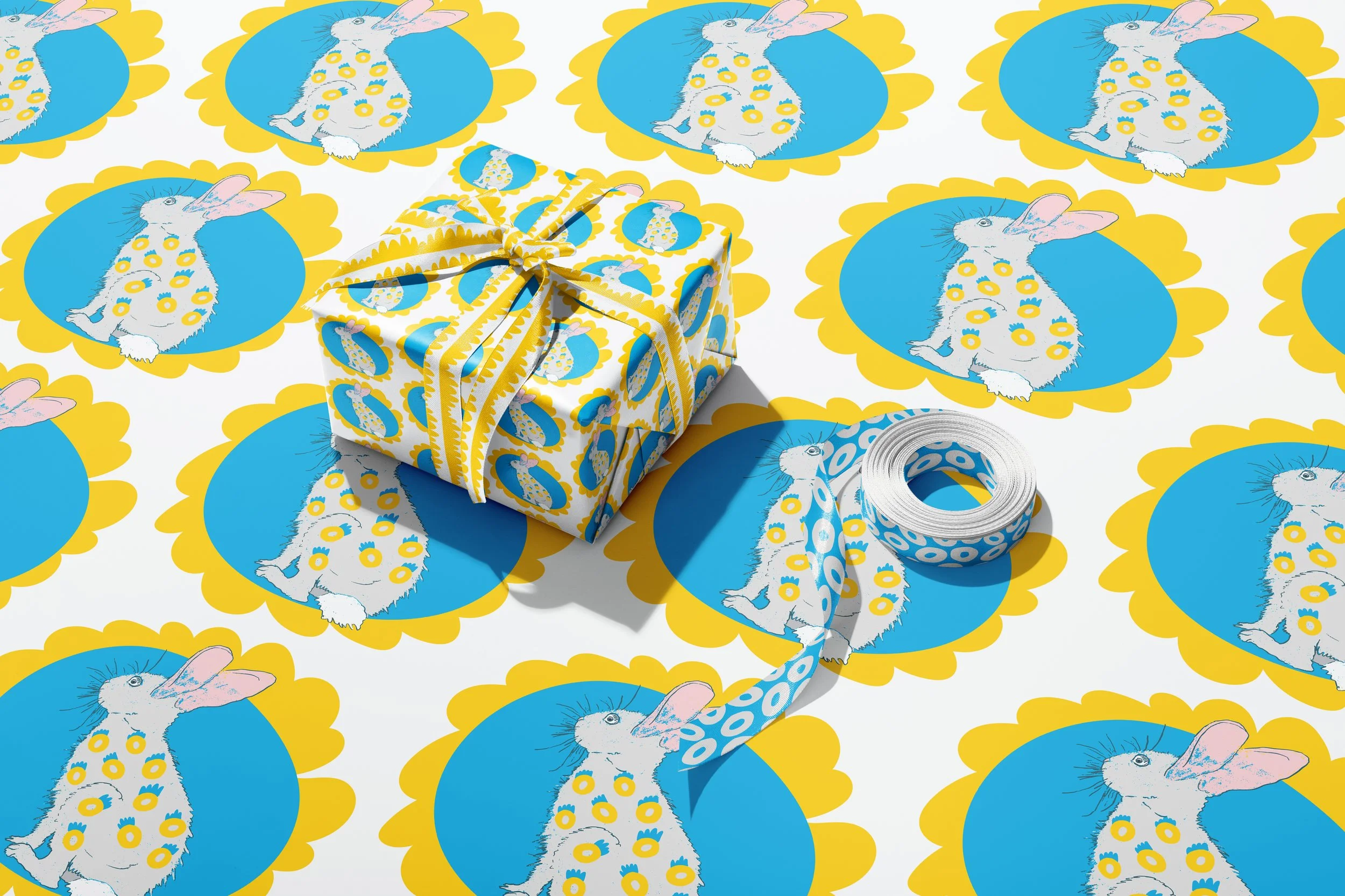 Blissful Bunnnies Wrapping Paper