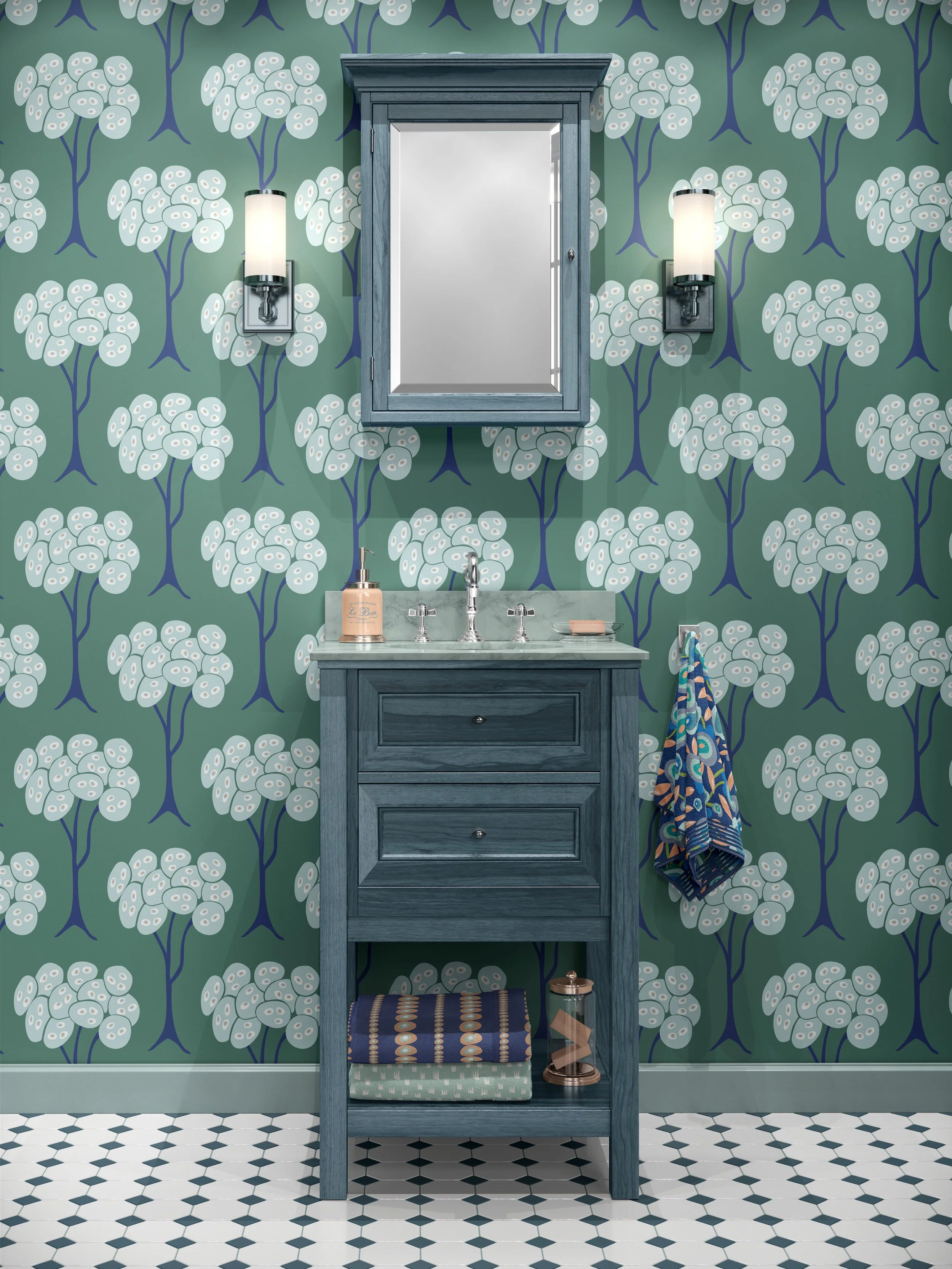 Almond Grove Wallpaper