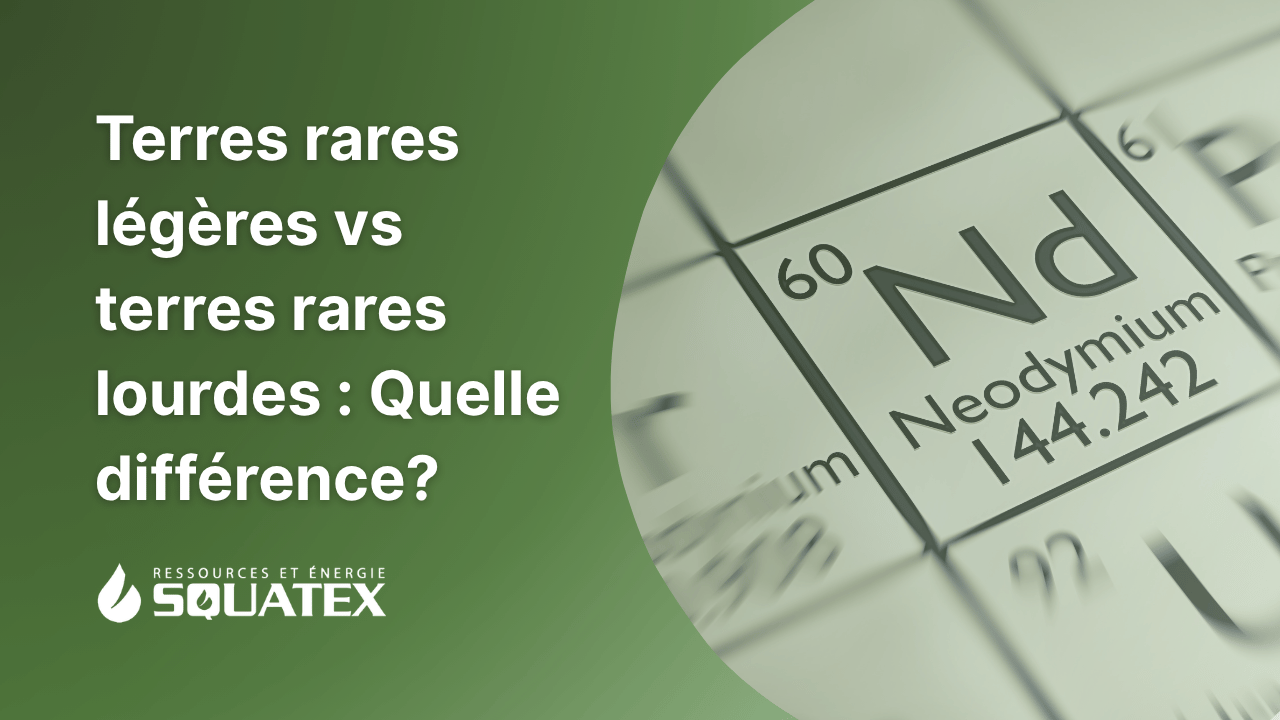 Terres rares légères vs lourdes : quelle est la différence ?