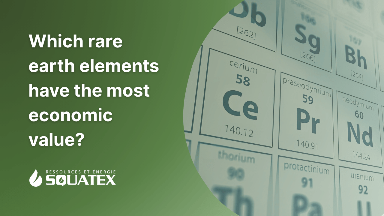 Which rare earth elements have the most economic value today?
