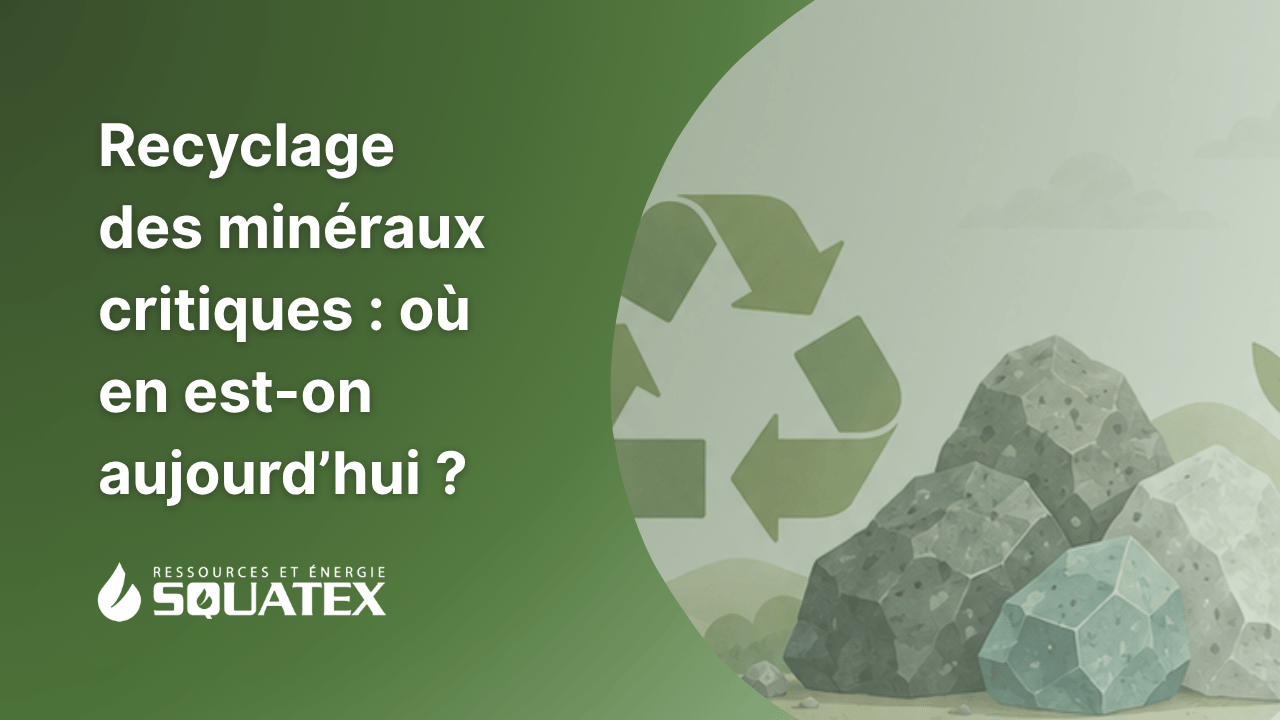 Recyclage des minéraux critiques : où en est-on aujourd’hui ?