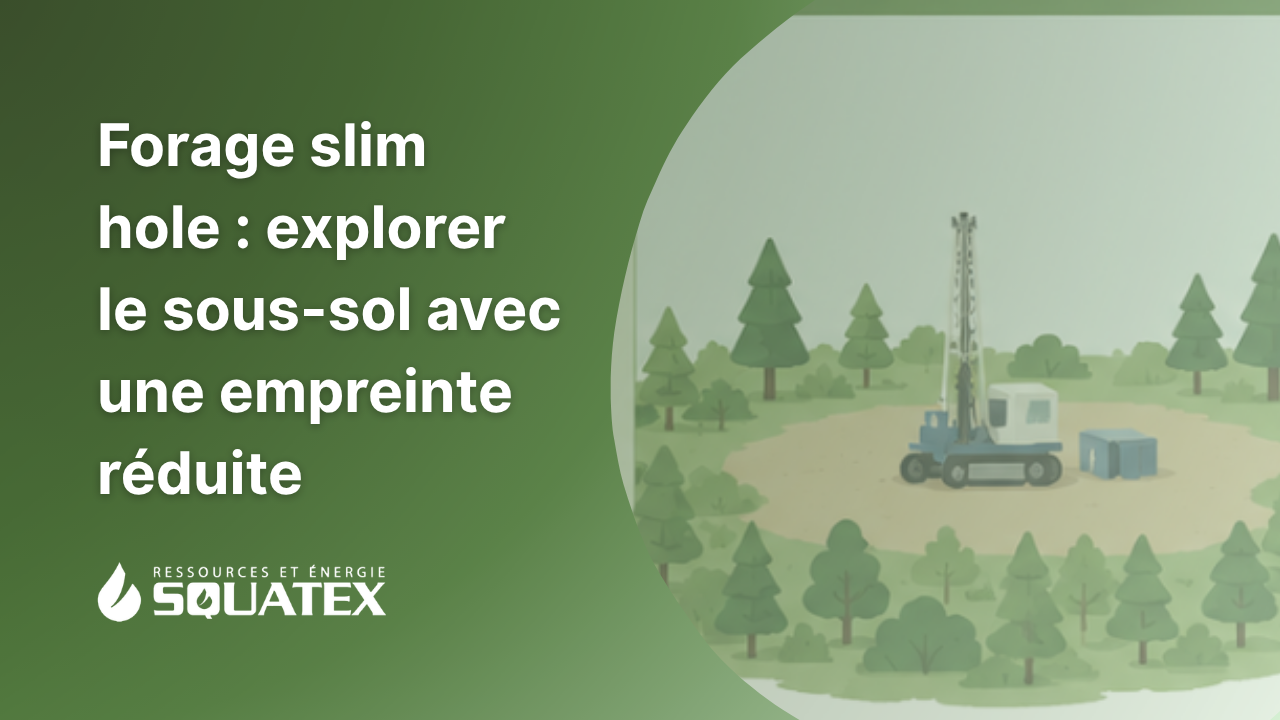 Le forage slim hole : une technique d'exploration à faible empreinte environnementale