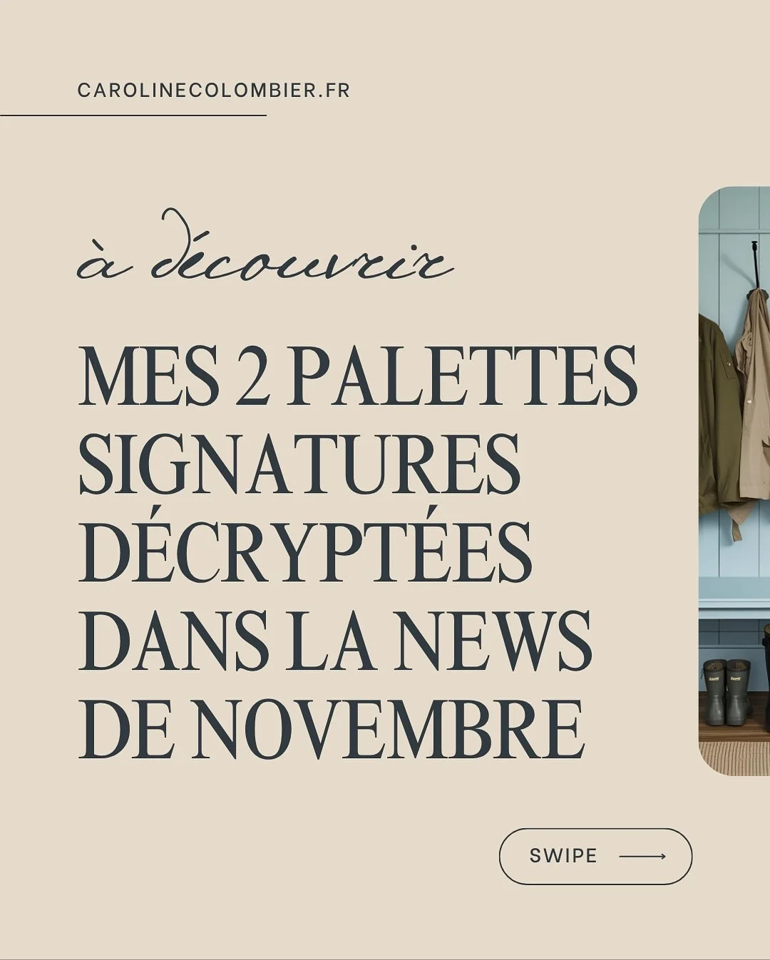 Mon billet d&rsquo;humeur qui d&eacute;crypte l&rsquo;univers de la couleur sort dimanche. En Novembre au coeur de l&rsquo;automne, ce sont deux univers qui me parlent 😊
Pour la recevoir inscris-toi sur mon site 🙏🏼( ou mets &agrave; jour tes pr&ea