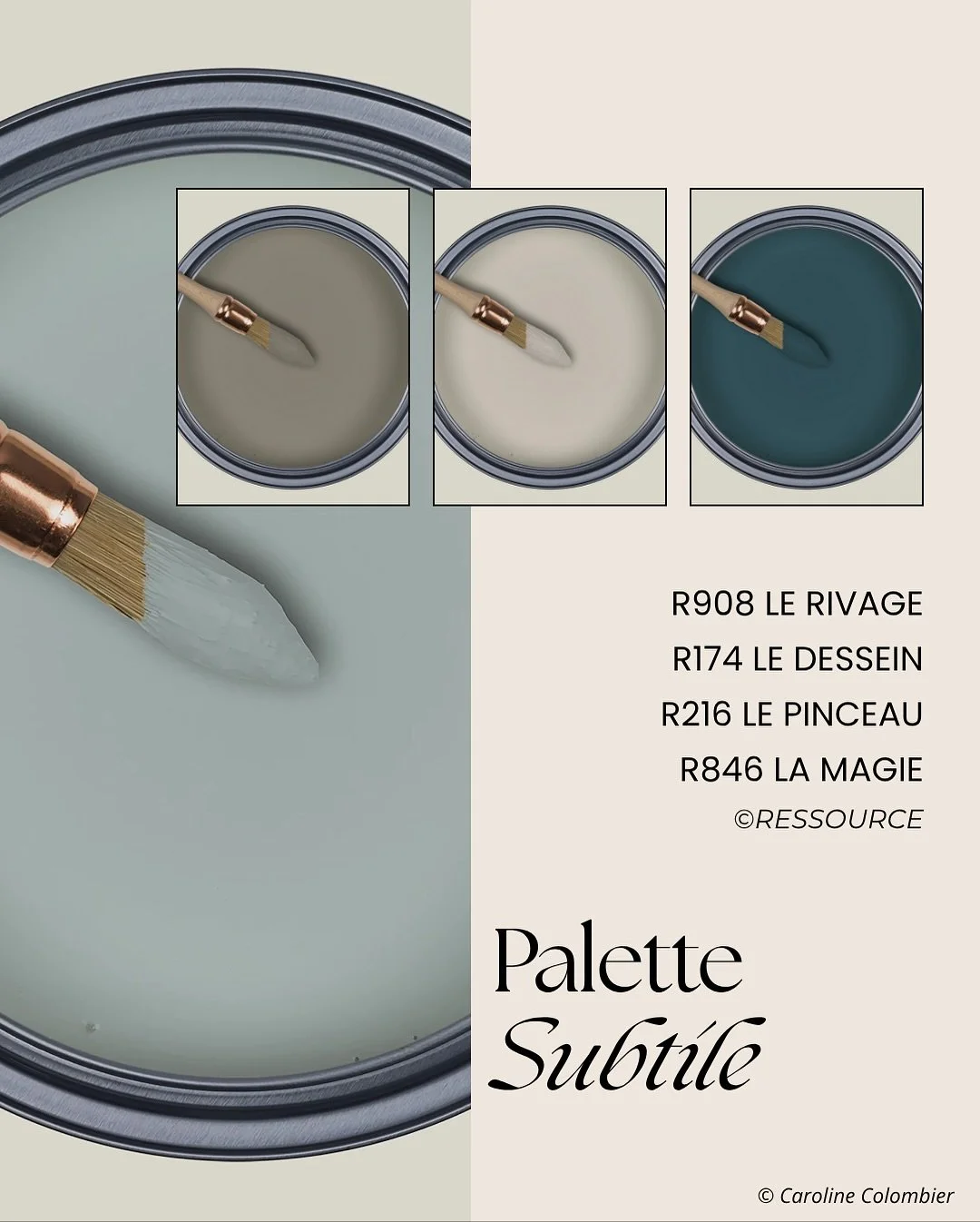 📬 Dans mon billet d&rsquo;humeur color&eacute;, je vous propose des harmonies de couleurs,  inspir&eacute;es du moment, en piochant dans mon nuancier @ressource_peintures 🎨
J&rsquo;y livre aussi mon interpr&eacute;tation &laquo;&nbsp;psycho-d&eacut