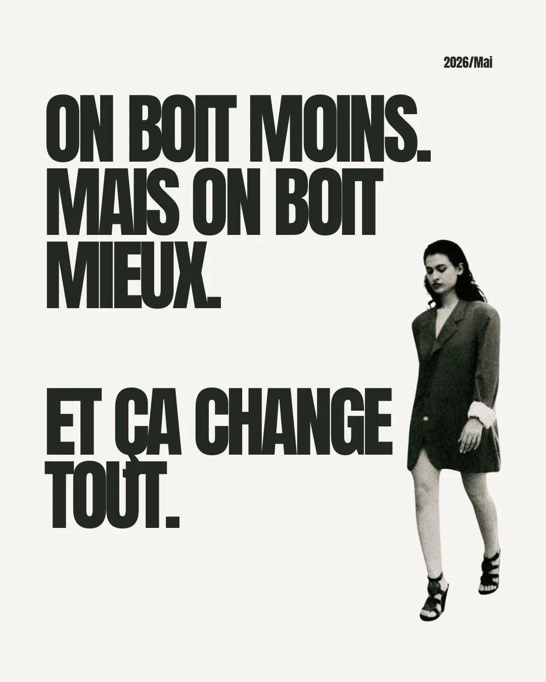 Et toi, running club ou atelier c&eacute;ramique ? 👇

On boit moins. Mais on boit mieux.
Et &ccedil;a change tout pour notre rapport aux spiritueux.

Running clubs, ateliers cr&eacute;atifs, coffee shops... La fa&ccedil;on dont on se retrouve a chan