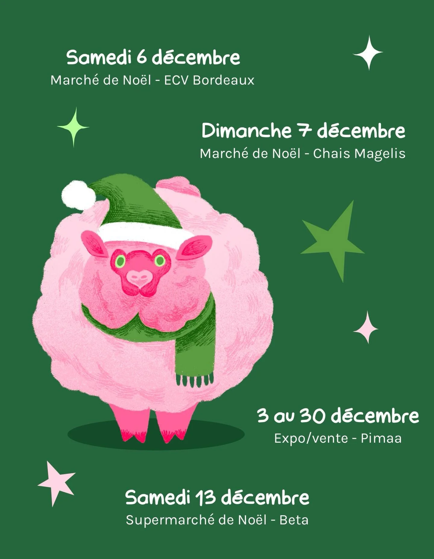 Les petites actus accompagn&eacute;es des quelques nouveaut&eacute;s que vous pourrez retrouver sur mon stand 🎄