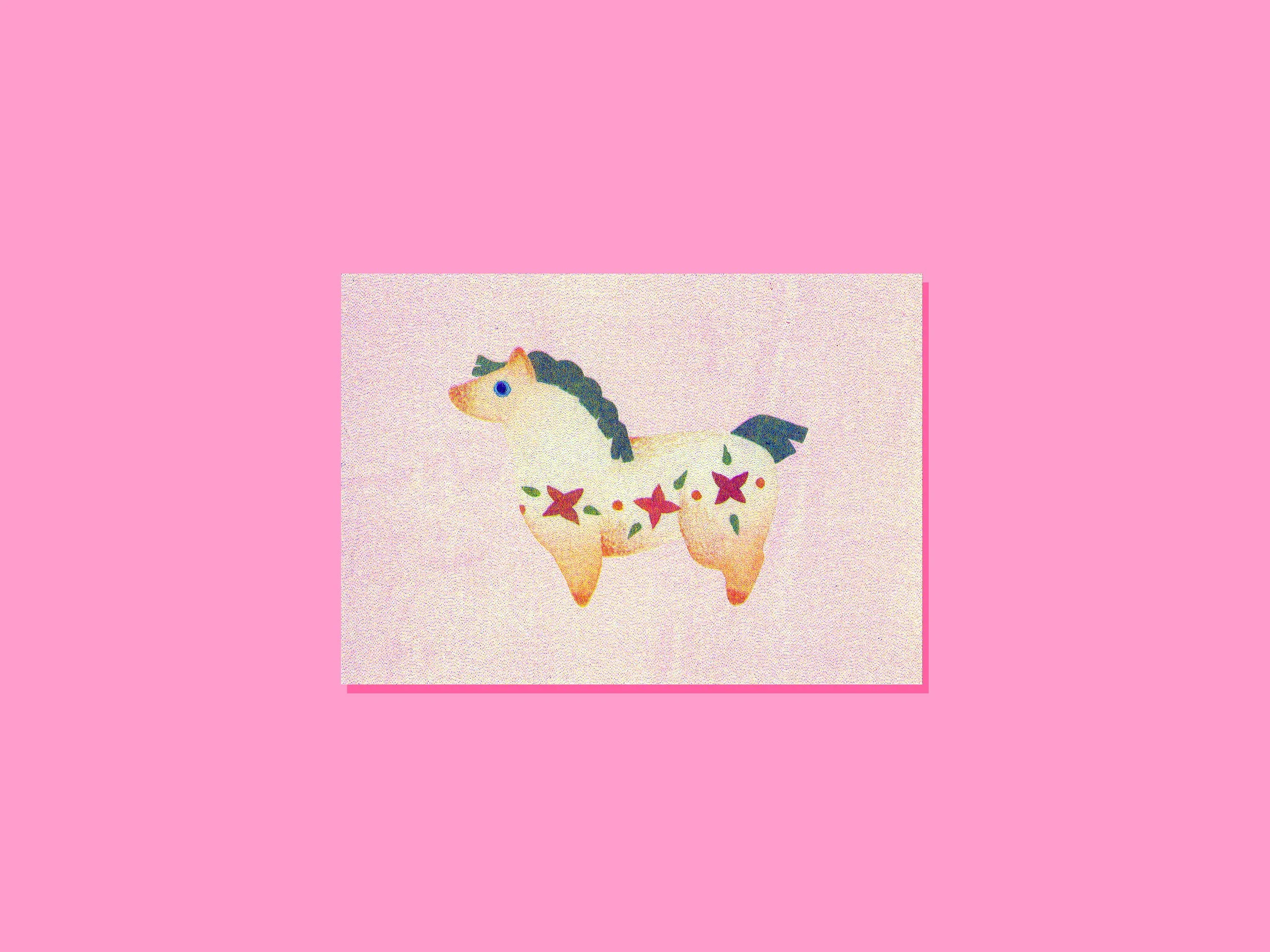 Tirage risographie - Poney