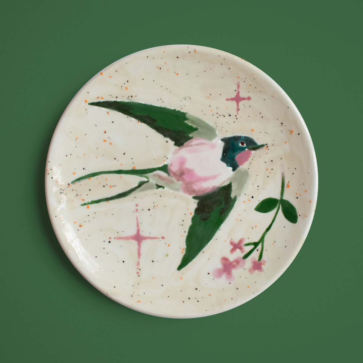 Assiette dessert - Hirondelle