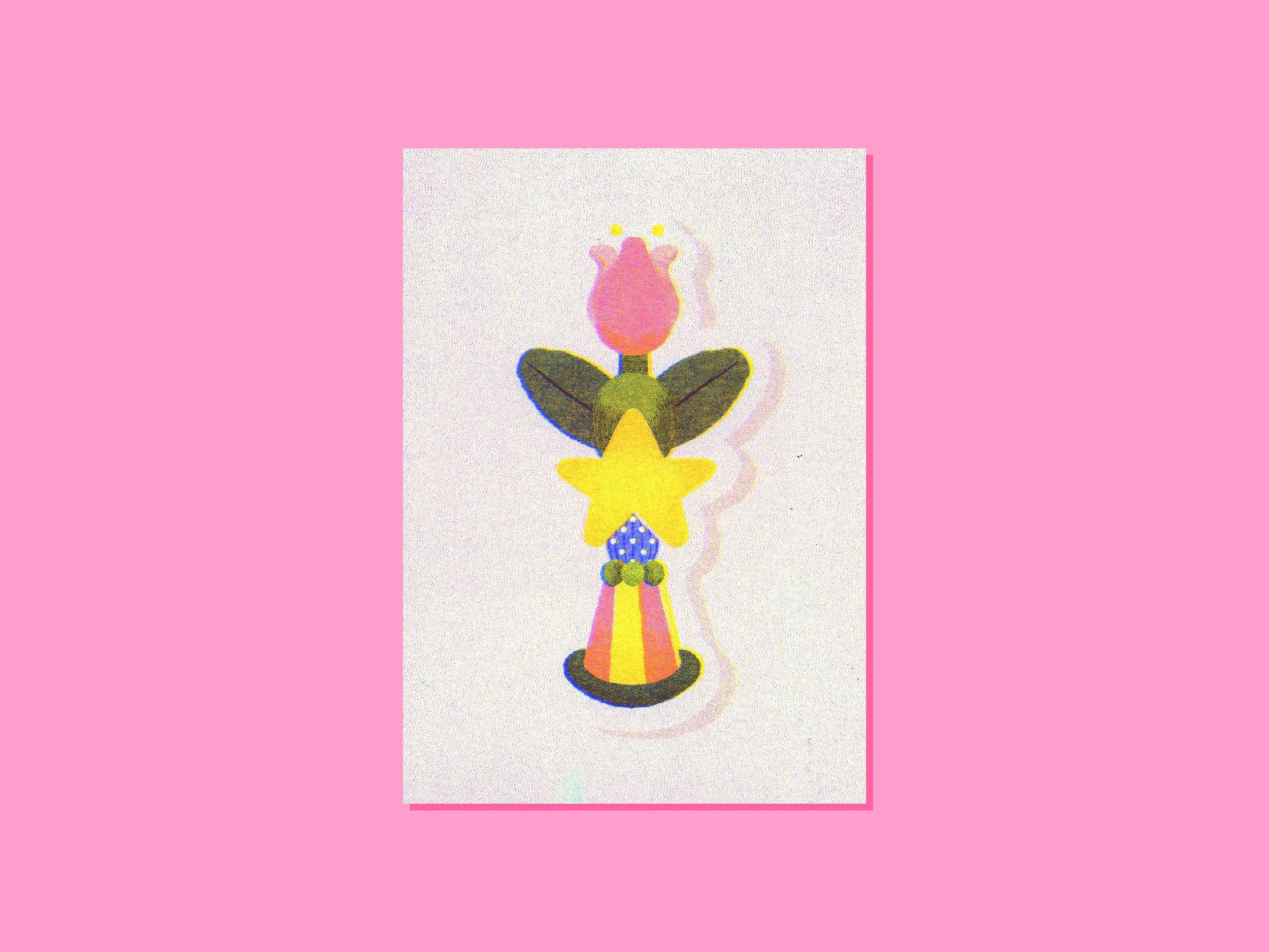 Tirage risographie - Tulipe